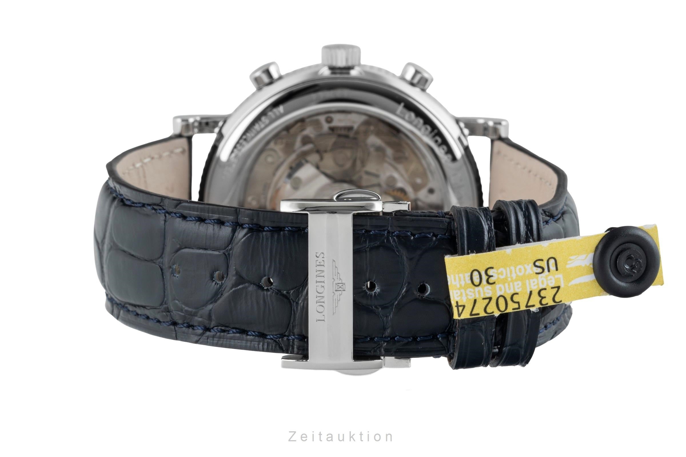 Longines Clous de Paris chronographe acier automatique montre pour hommes L2.704.4  [2601494]