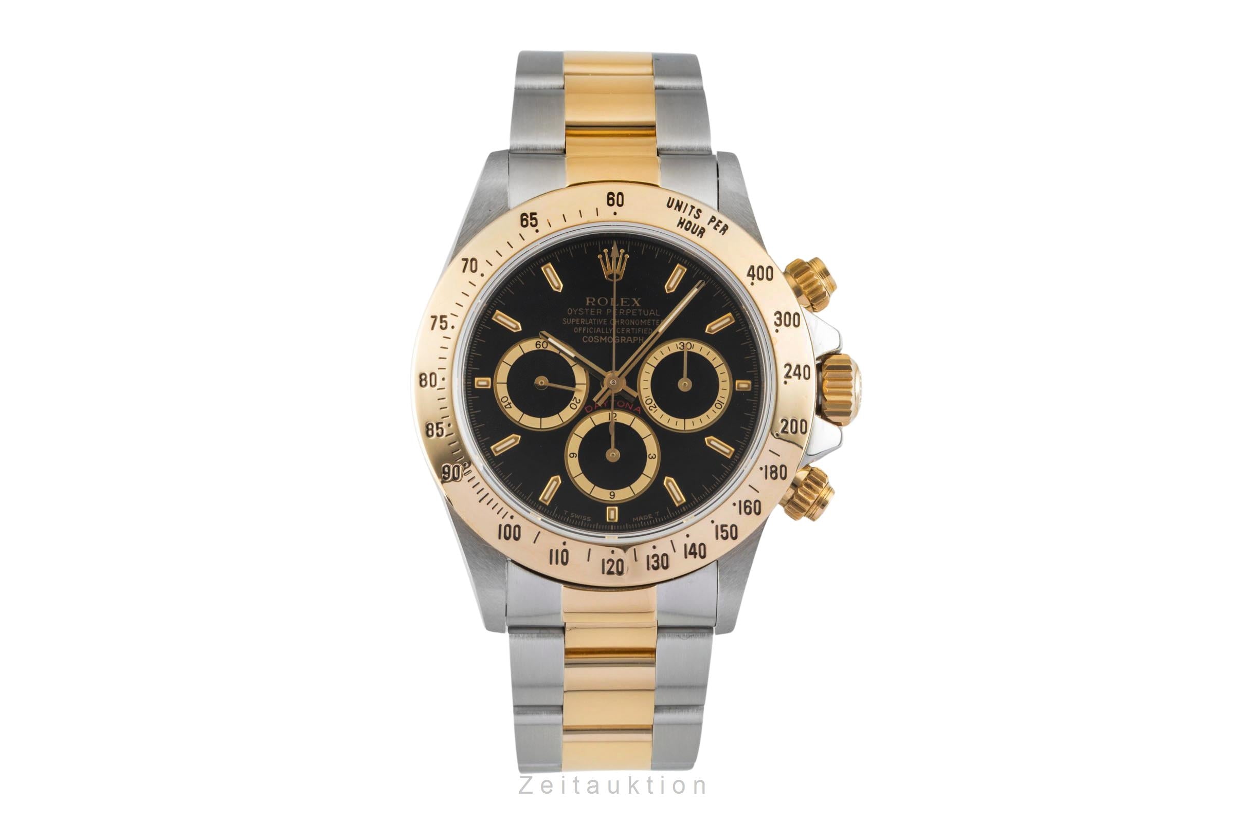 Rolex Daytona Zenith Chronograph Inverted 6 Stahl/Gold Automatik Ref. 16523 Box  [2601495]
