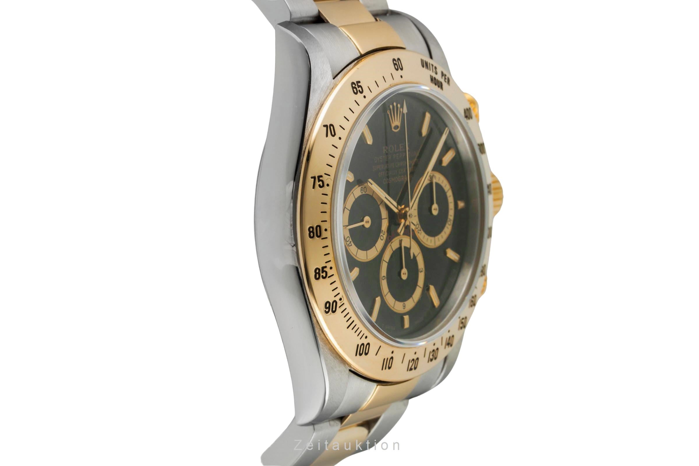 Rolex Daytona Zenith Chronograph Inverted 6 Stahl/Gold Automatik Ref. 16523 Box  [2601495]