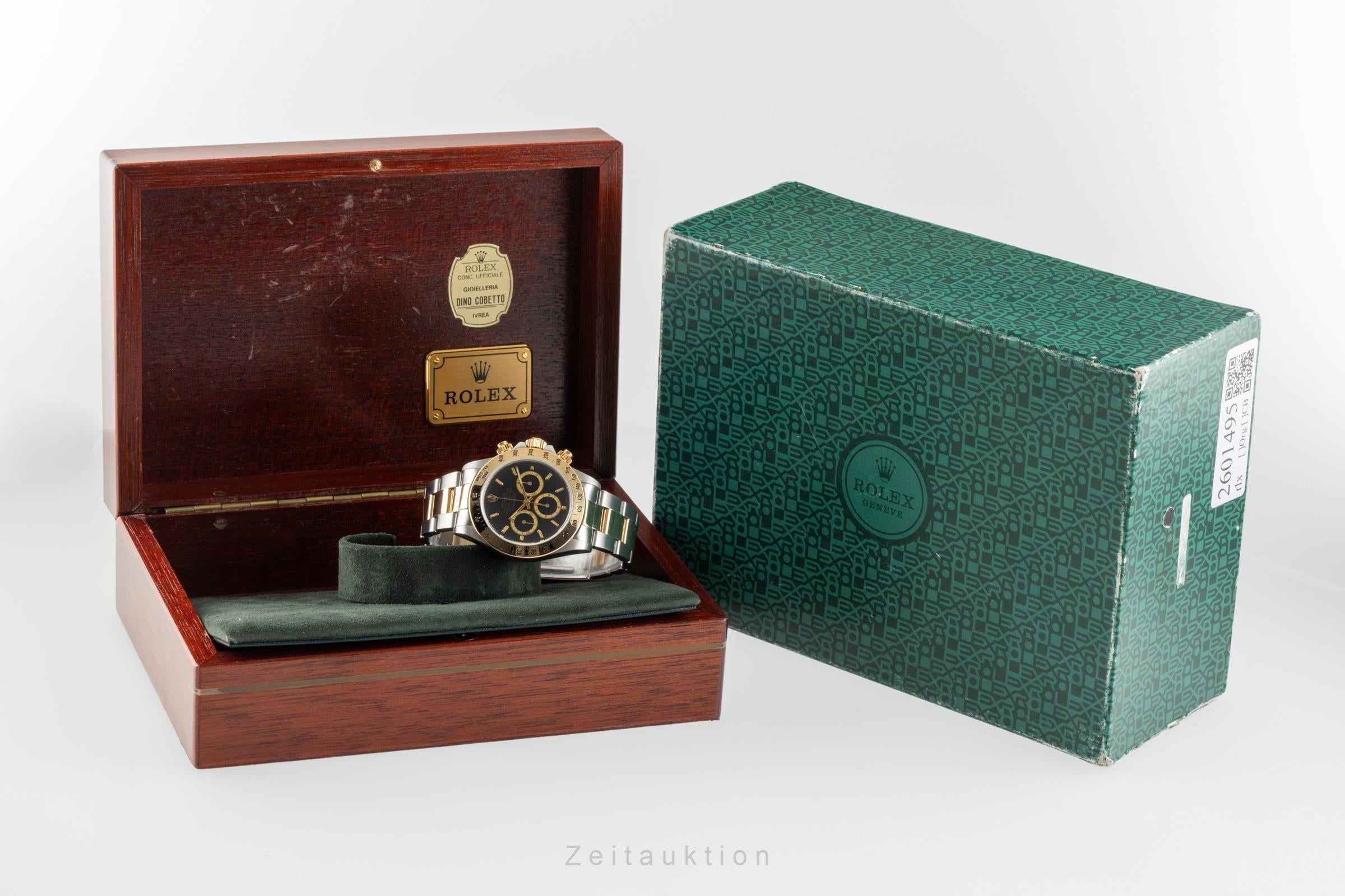 Rolex Daytona Zenith Chronograph Inverted 6 Stahl/Gold Automatik Ref. 16523 Box  [2601495]
