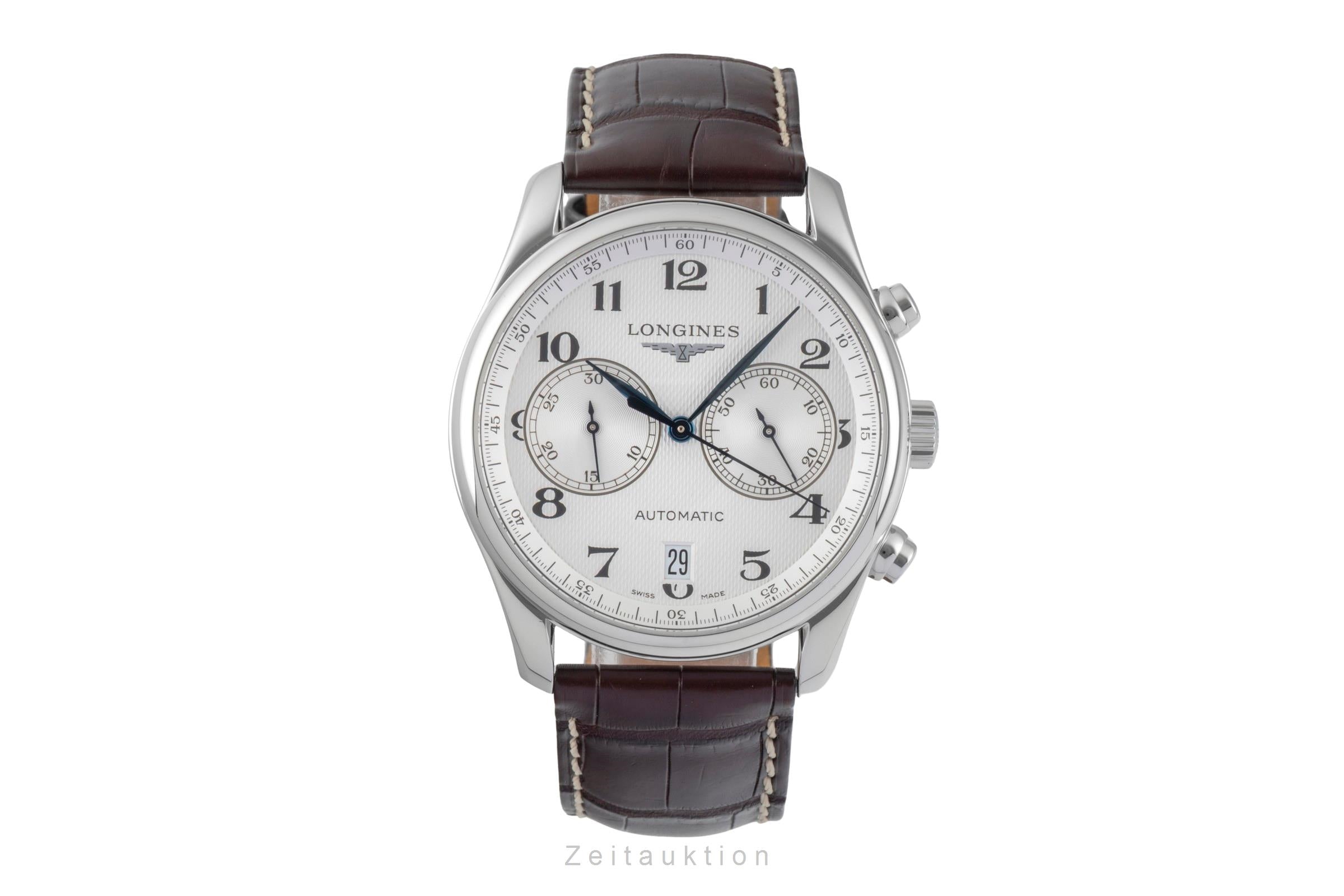 Longines Master Collection Chronograph Stahl Automatik Ref L2.629.4 B&P 2008 [2601498]