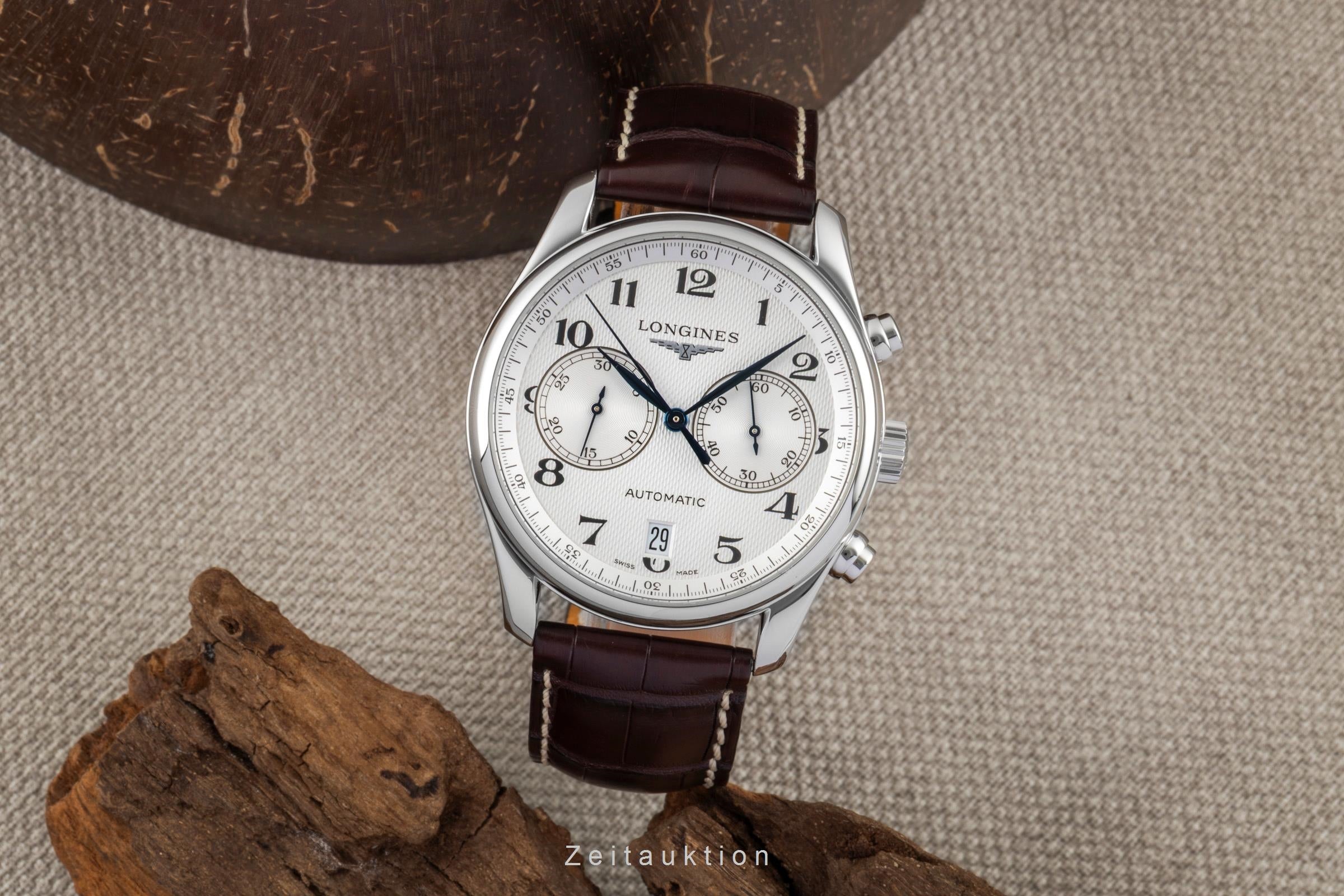 Longines Master Collection Chronograph Stahl Automatik Ref L2.629.4 B&P 2008 [2601498]