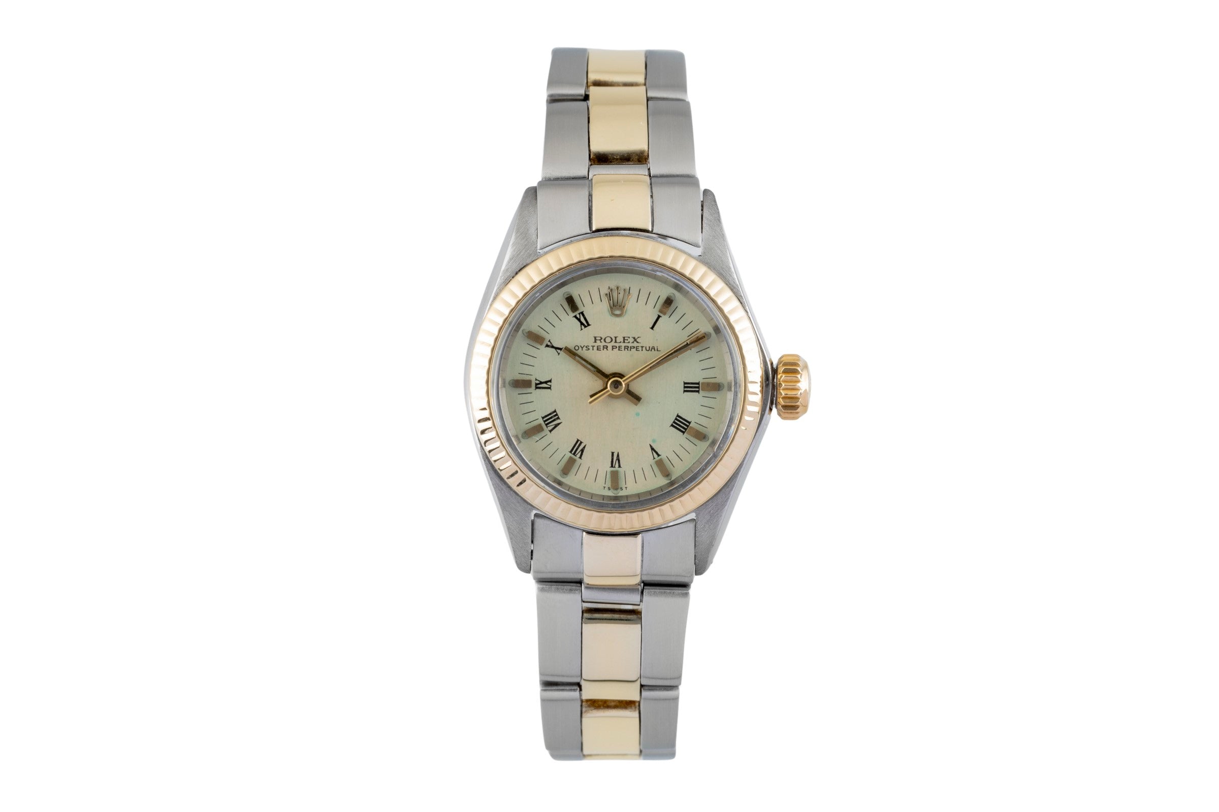 Rolex Oyster Perpetual steel / gold automatic women's watch 6619 Vintage  [2601509]