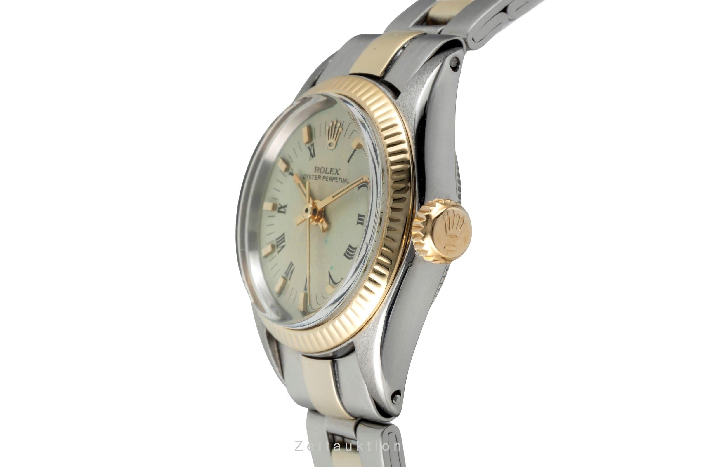 Rolex Oyster Perpetual acier / or  automatique montre pour femmes 6619 Vintage  [2601509]