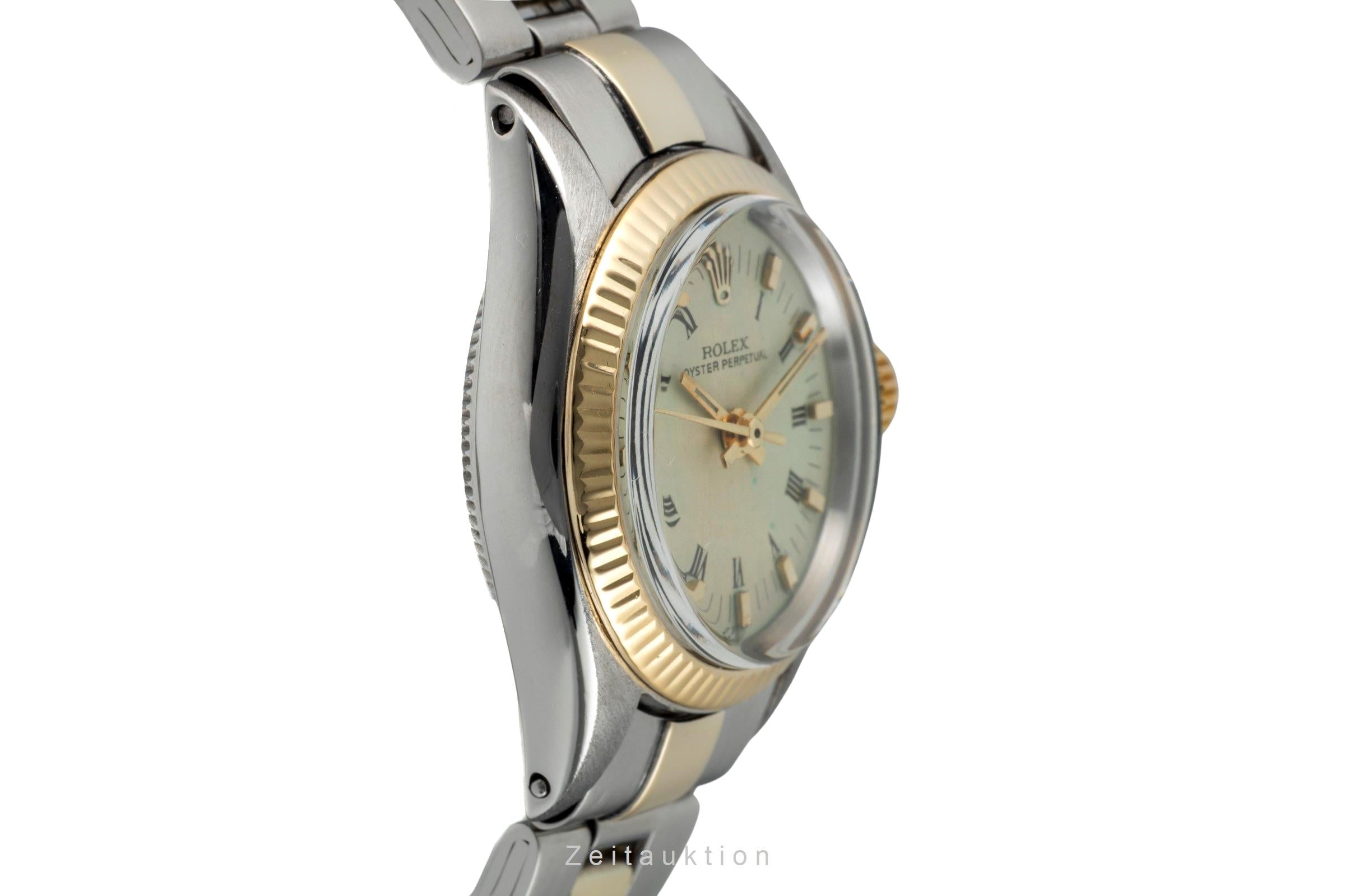 Rolex Oyster Perpetual acier / or  automatique montre pour femmes 6619 Vintage  [2601509]