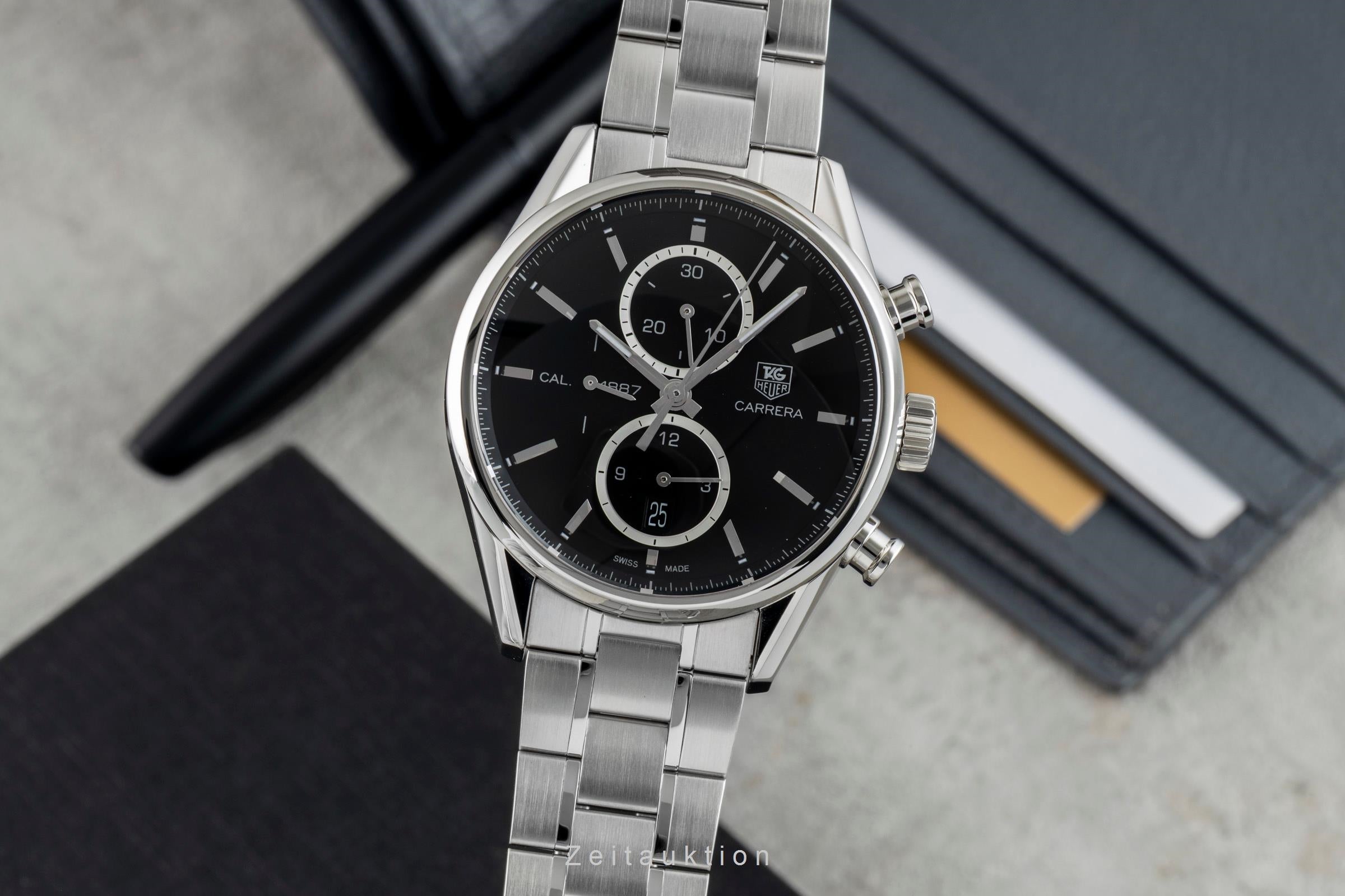 Tag Heuer Carrera chronographe acier automatique montre pour hommes CAR2110-0  [2601517]