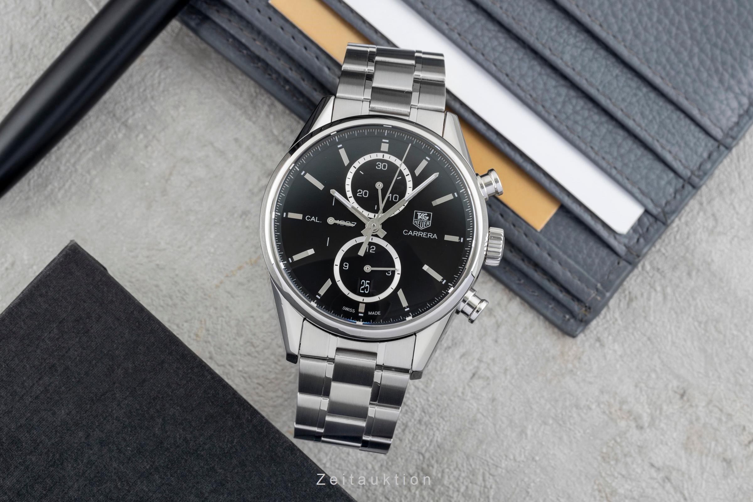 Tag Heuer Carrera Chronograph Stahl Automatik Herrenuhr Ref. CAR2110-0 [2601517]
