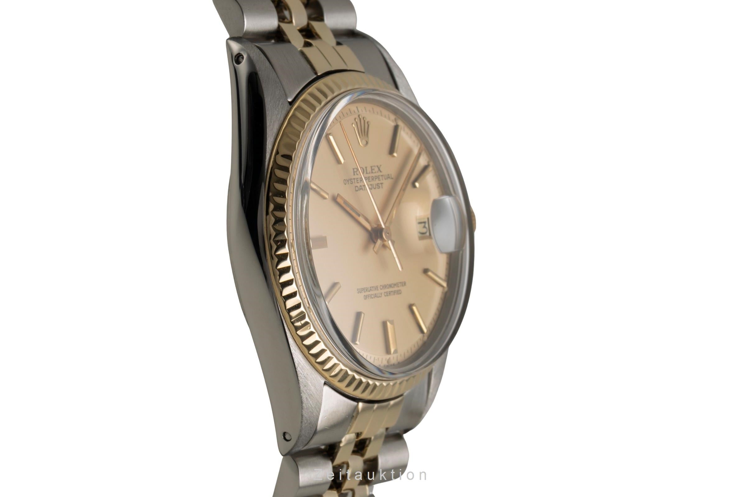 Rolex Datejust acier / or  automatique montre pour hommes 1601 Vintage  [2601521]