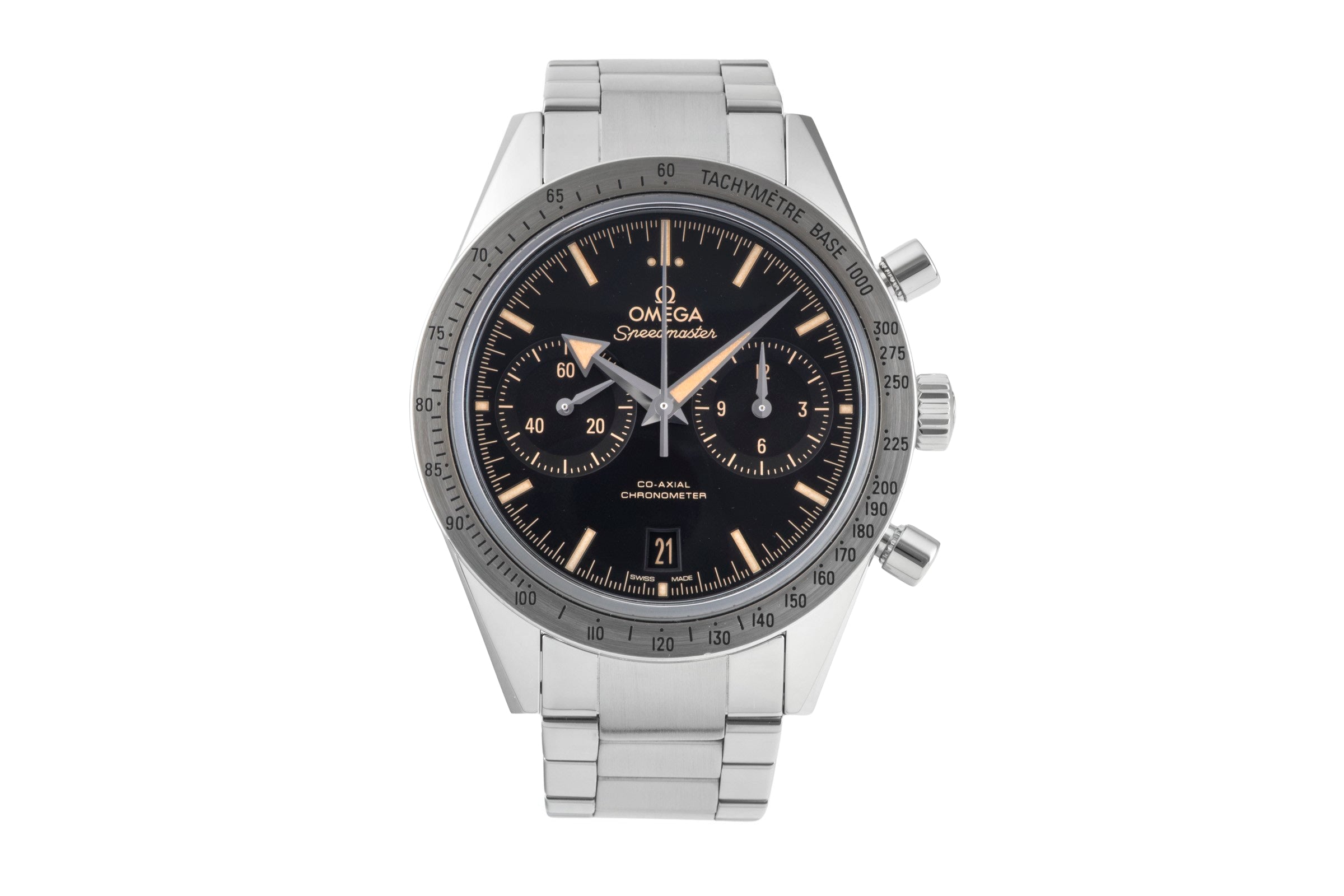 Omega Speedmaster chronograph steel automatic Kal. 9300 Ref