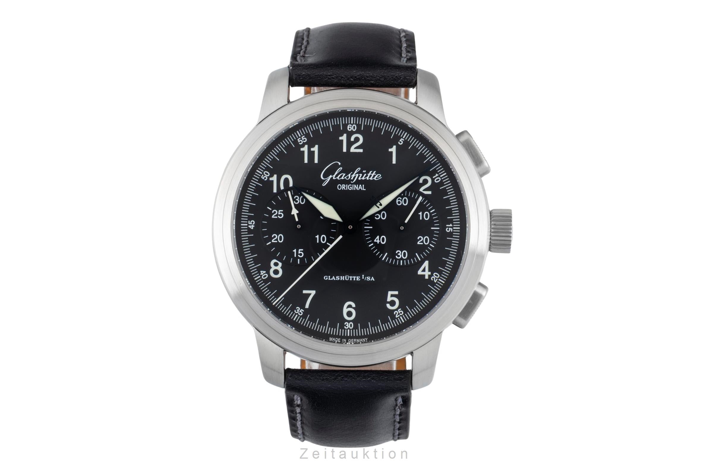 Glashütte Senator Navigator Chronograph Stahl Automatik Ref. 1-39-34-17-17-04  [2601526]