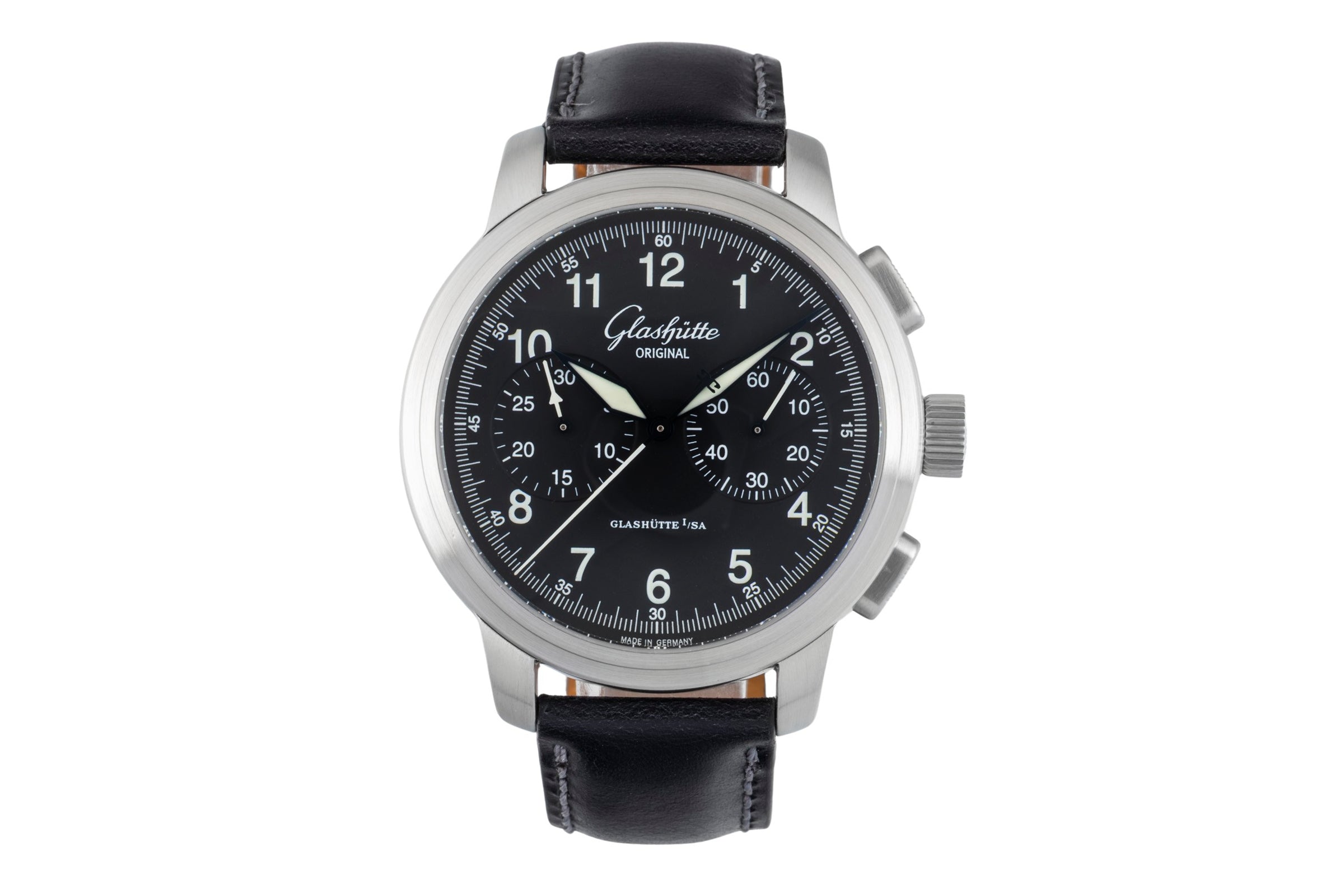 Glashütte Senator Navigator Chronograph Stahl Automatik Ref. 1-39-34-17-17-04  [2601526]