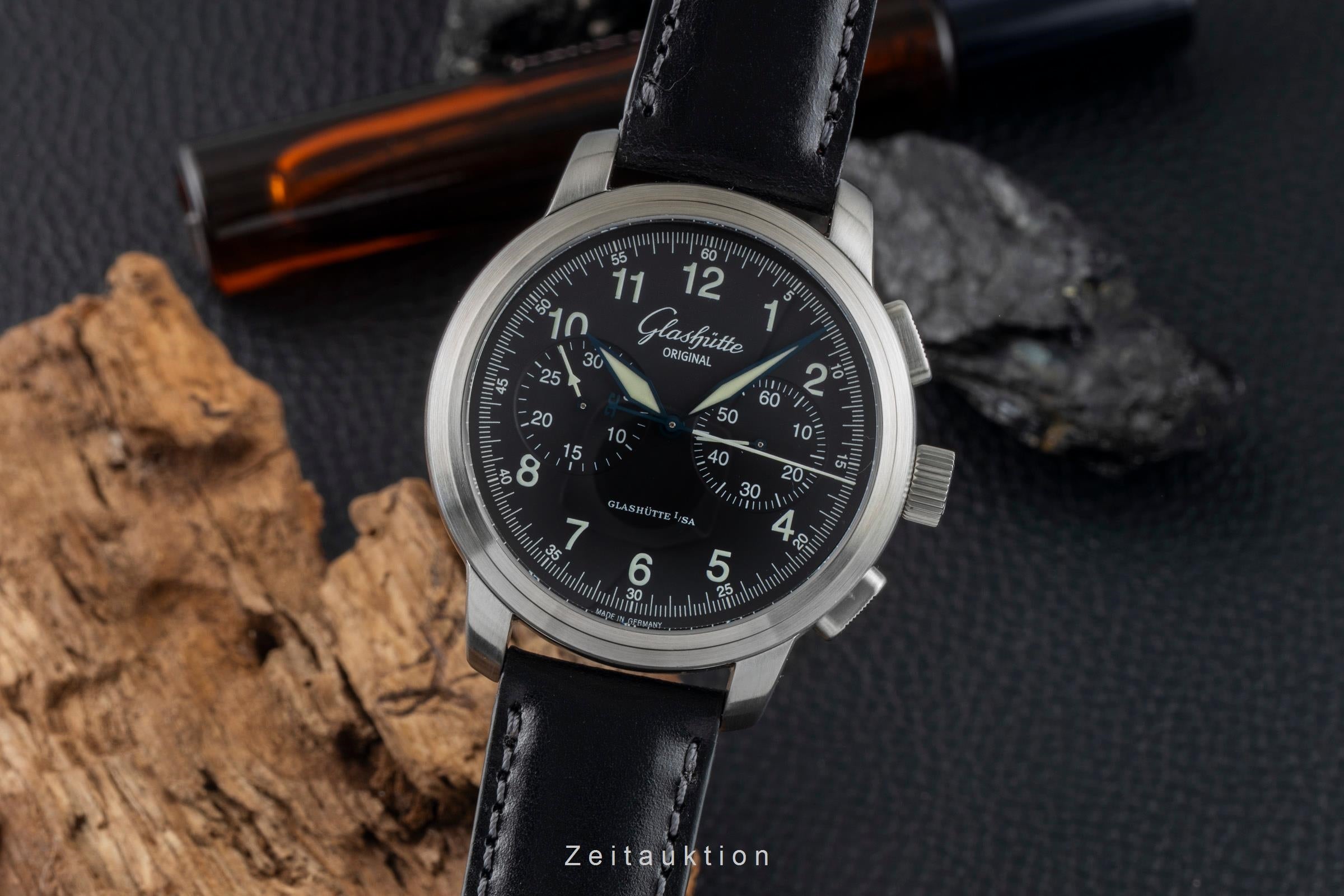 Glashütte Senator Navigator Chronograph Stahl Automatik Ref. 1-39-34-17-17-04  [2601526]