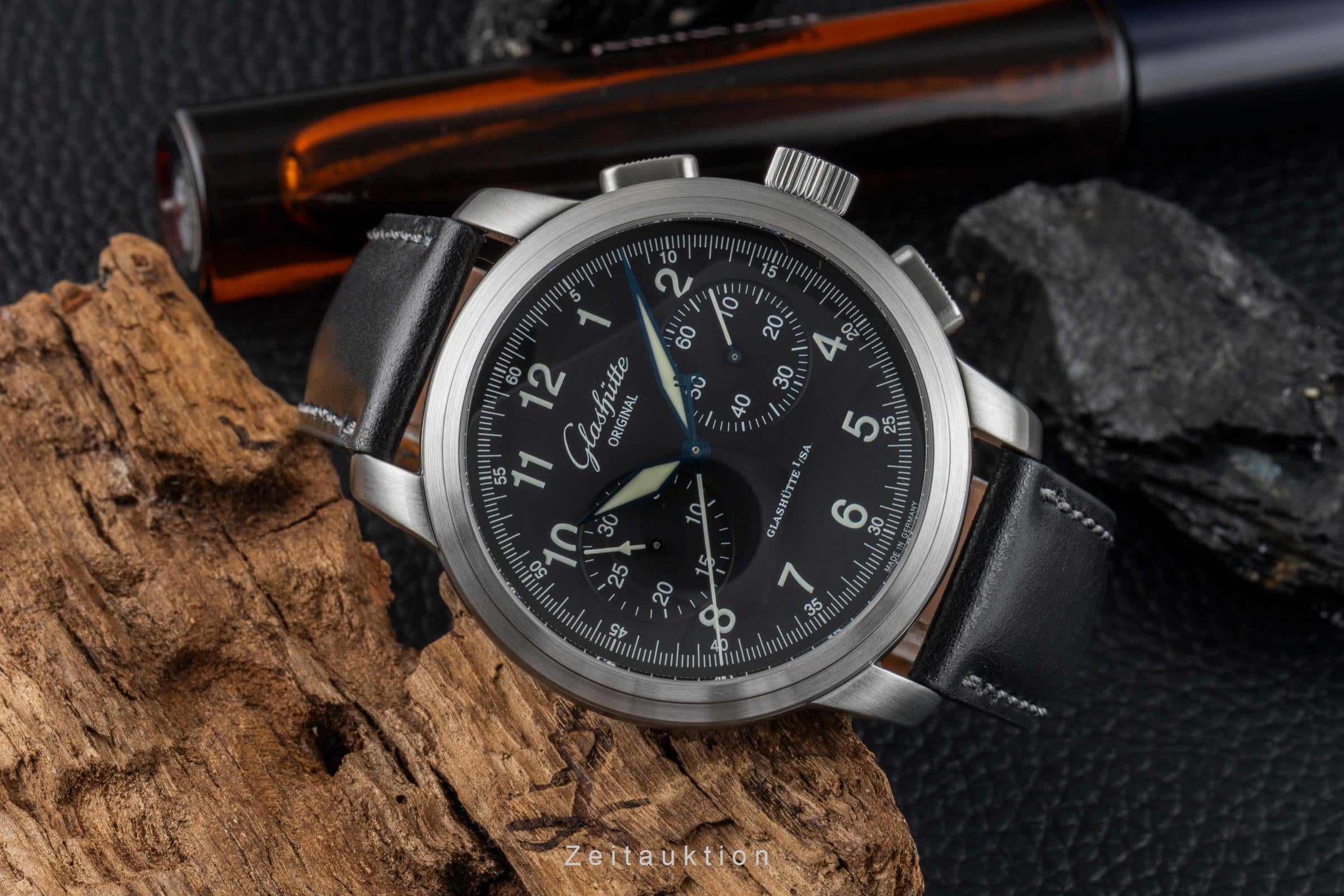 Glashütte Senator Navigator Chronograph Stahl Automatik Ref. 1-39-34-17-17-04  [2601526]