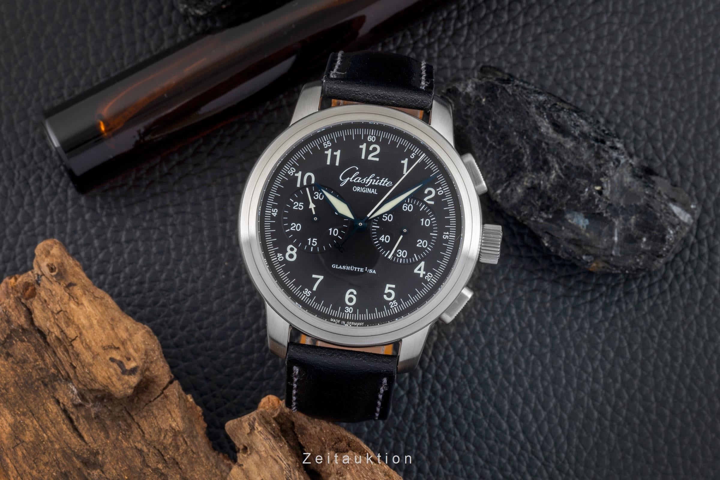 Glashütte Senator Navigator Chronograph Stahl Automatik Ref. 1-39-34-17-17-04  [2601526]