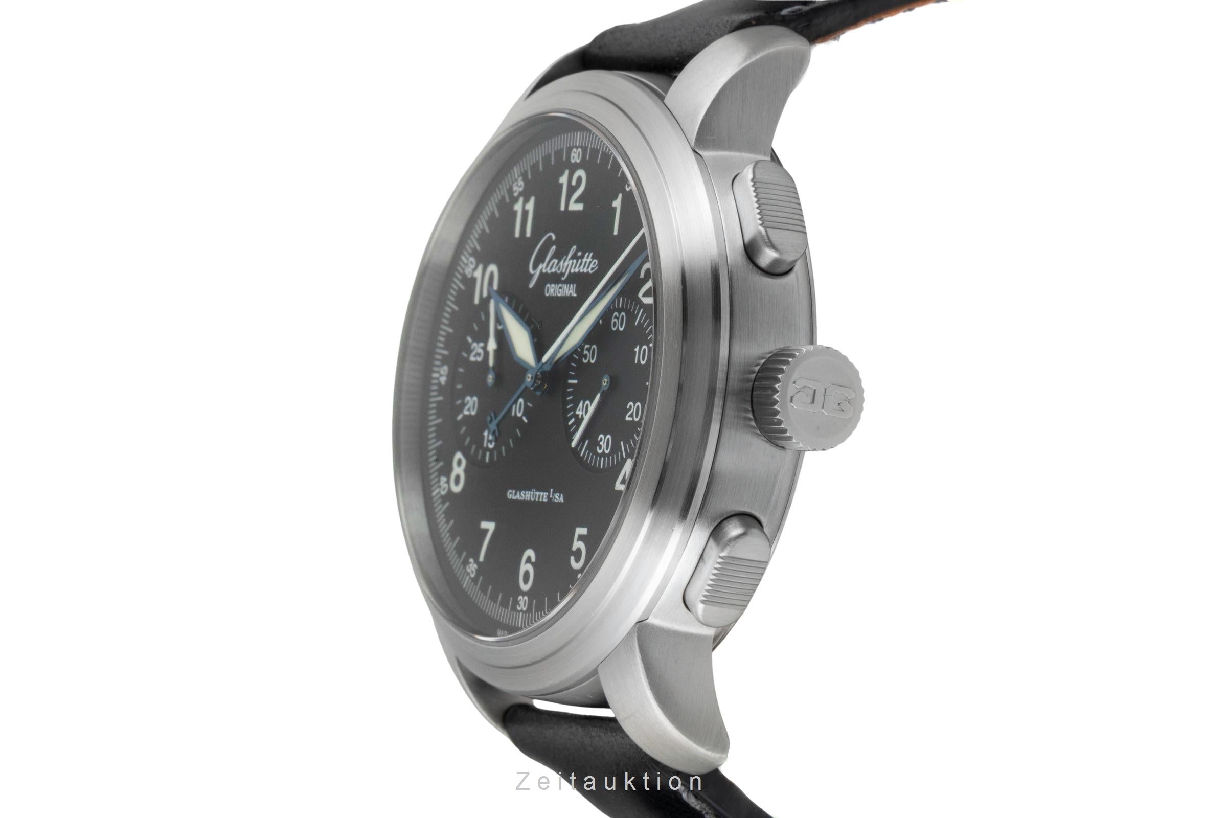 Glashütte Senator Navigator Chronograph Stahl Automatik Ref. 1-39-34-17-17-04  [2601526]