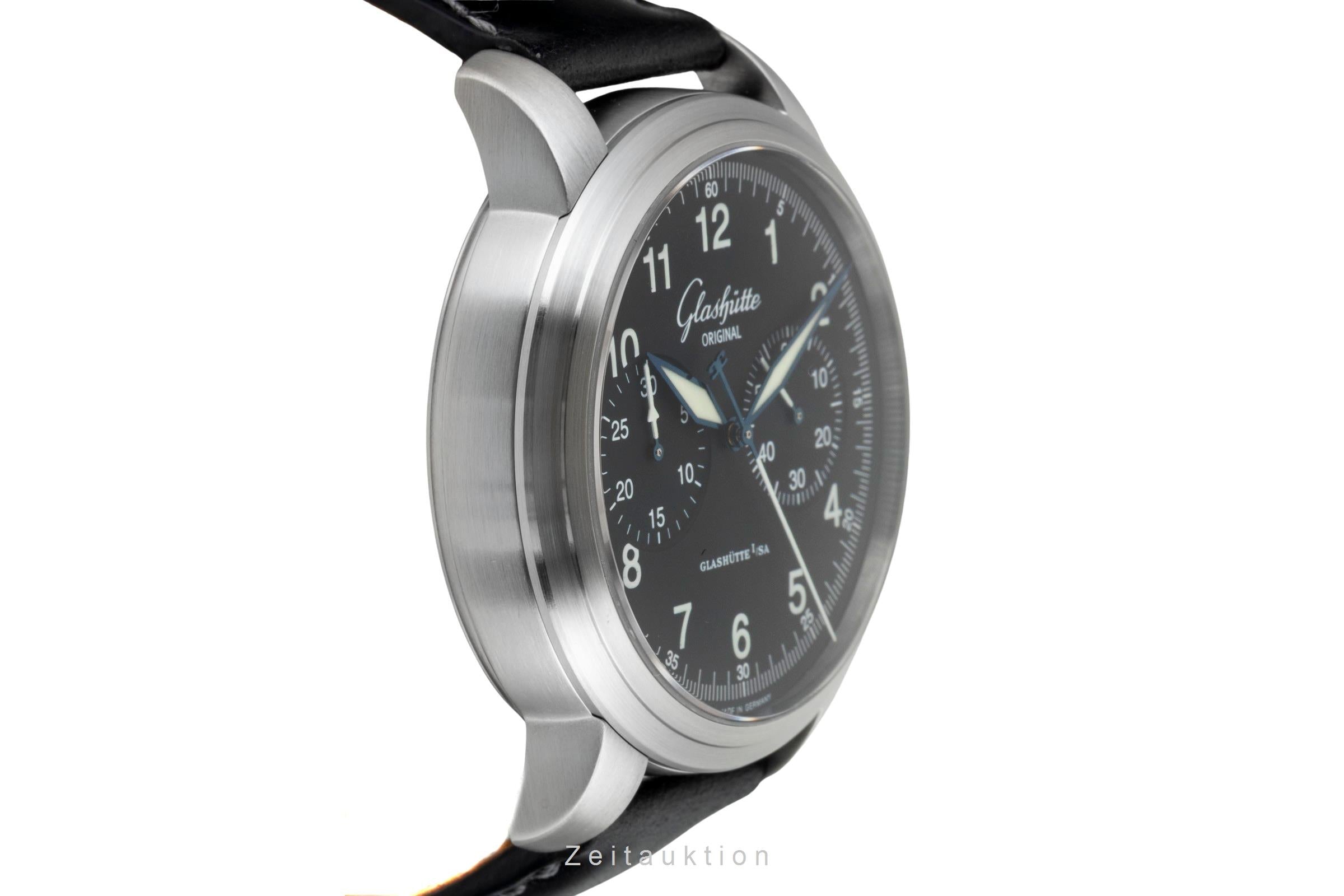 Glashütte Senator Navigator Chronograph Stahl Automatik Ref. 1-39-34-17-17-04  [2601526]
