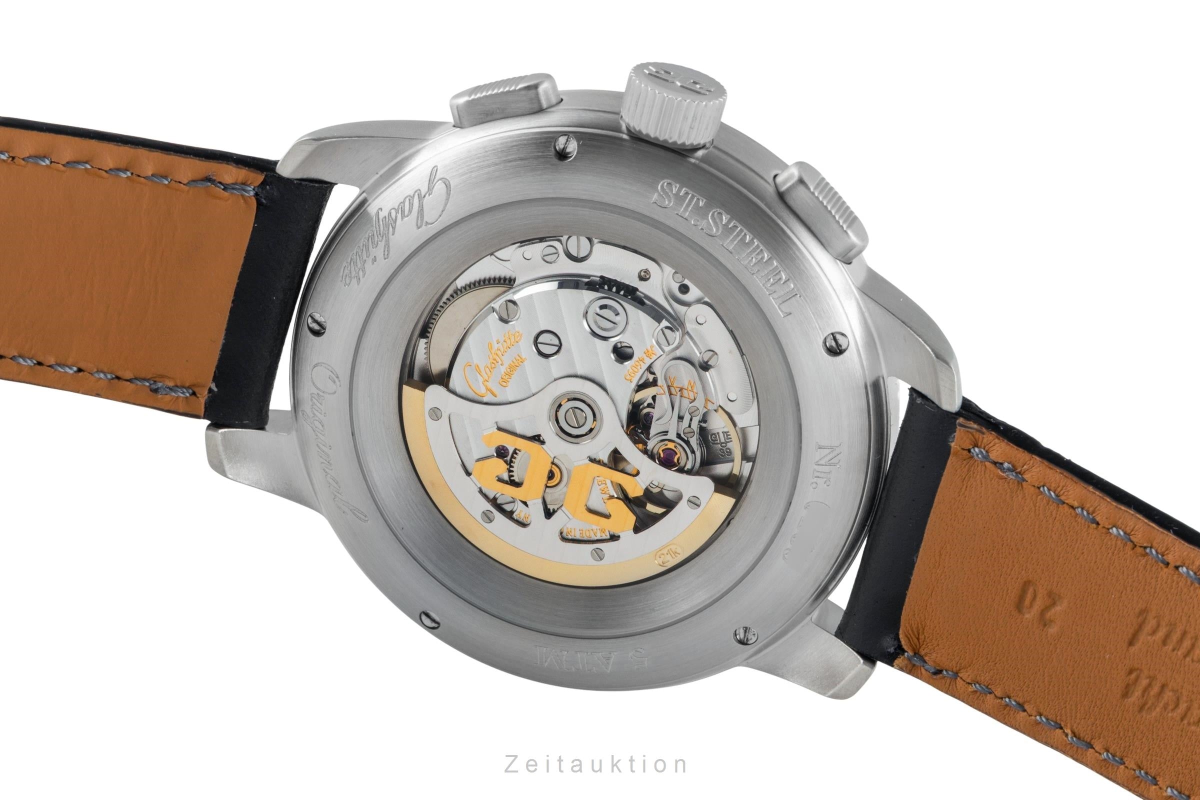Glashütte Senator Navigator Chronograph Stahl Automatik Ref. 1-39-34-17-17-04  [2601526]