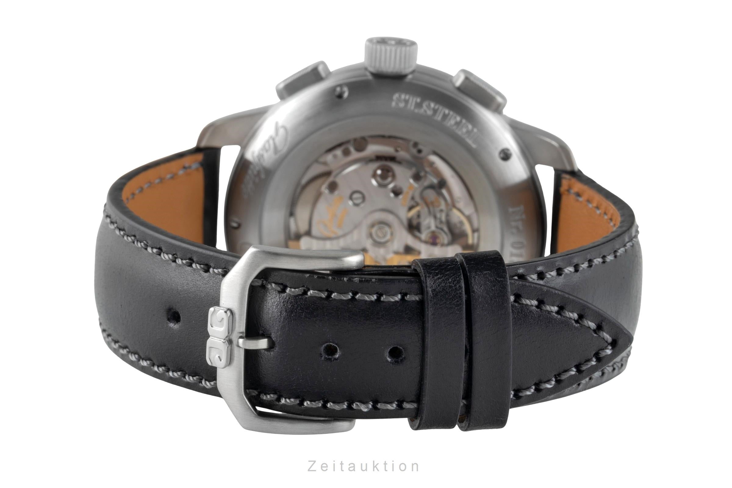 Glashütte Senator Navigator Chronograph Stahl Automatik Ref. 1-39-34-17-17-04  [2601526]