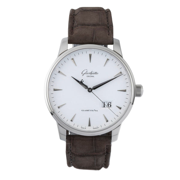 Glashütte Senator acero automático reloj para caballeros 1-36-03-05-02-51  [2601527]