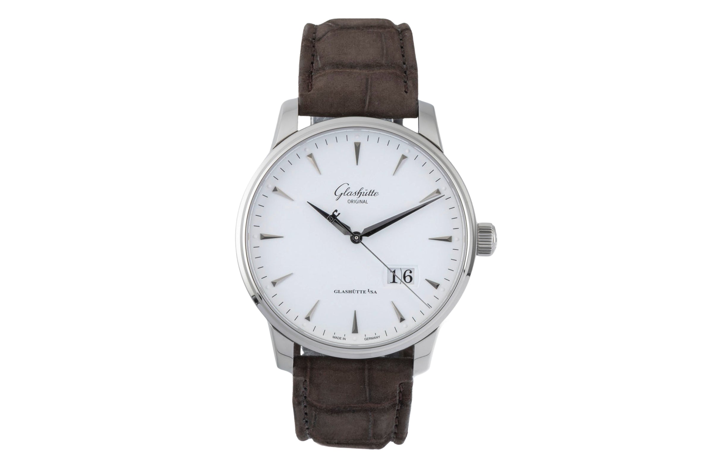 Glashütte Senator acero automático reloj para caballeros 1-36-03-05-02-51  [2601527]