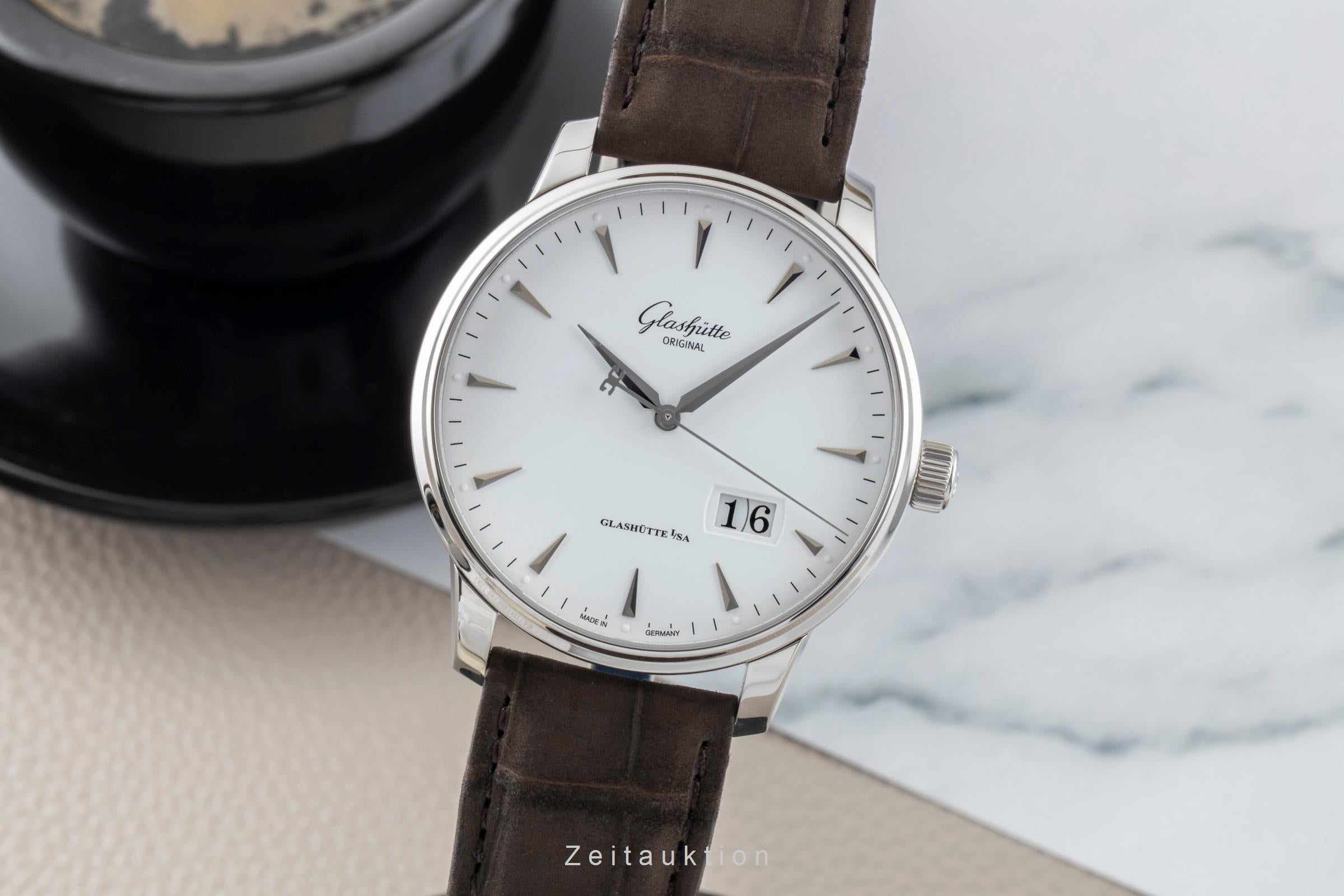 Glashütte Senator acero automático reloj para caballeros 1-36-03-05-02-51  [2601527]