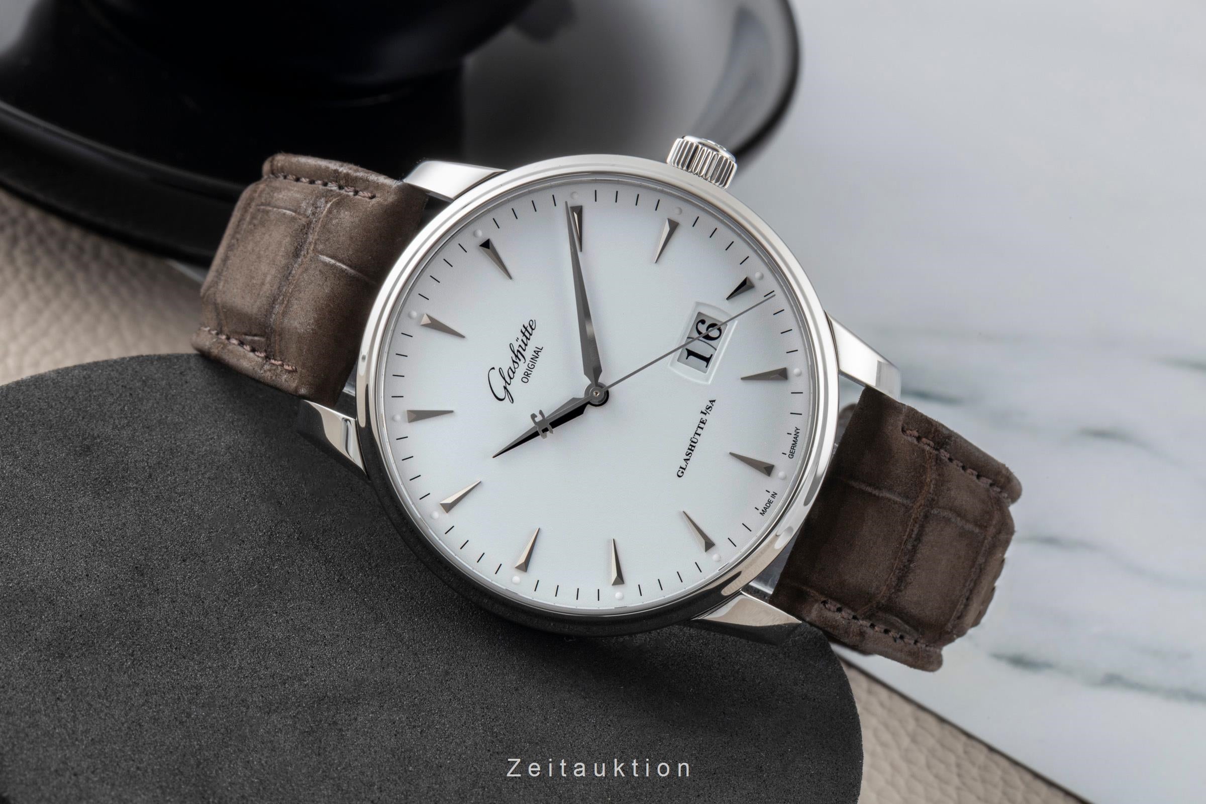 Glashütte Senator acero automático reloj para caballeros 1-36-03-05-02-51  [2601527]