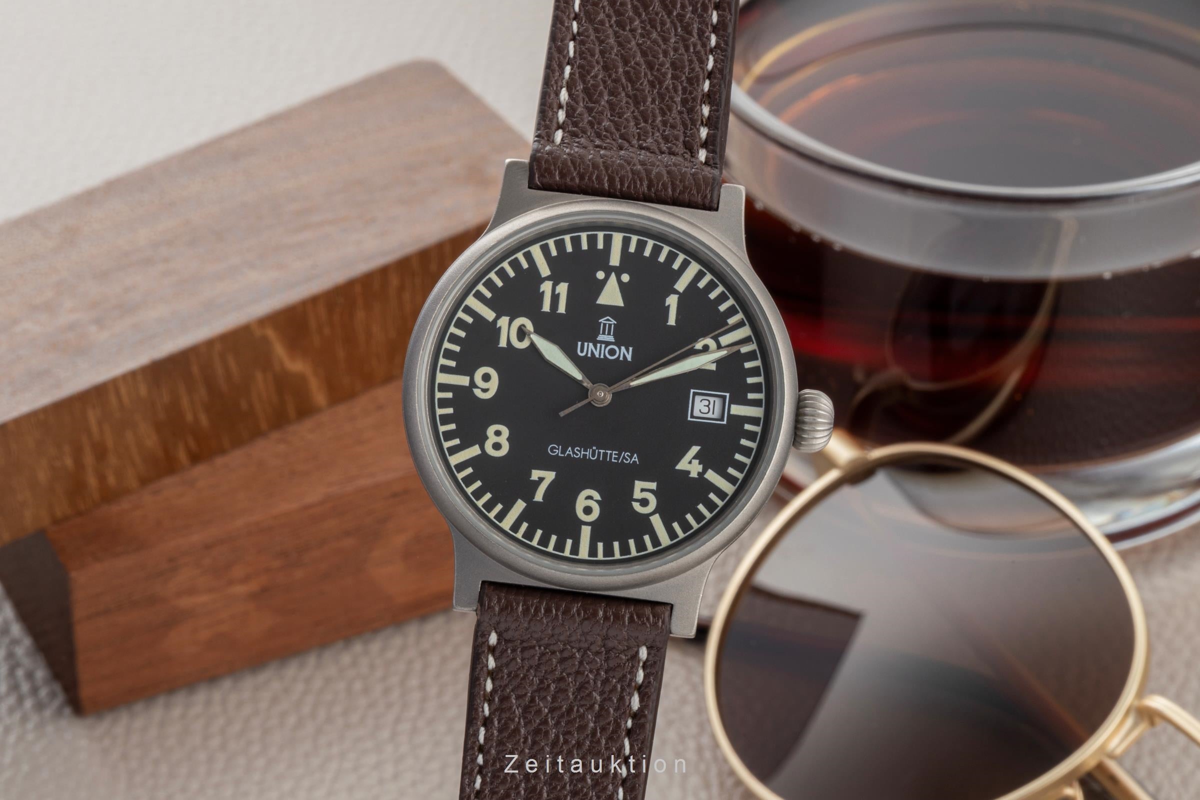 Union Glashütte Fliegeruhr titanium automatic men's watch  [2601530]