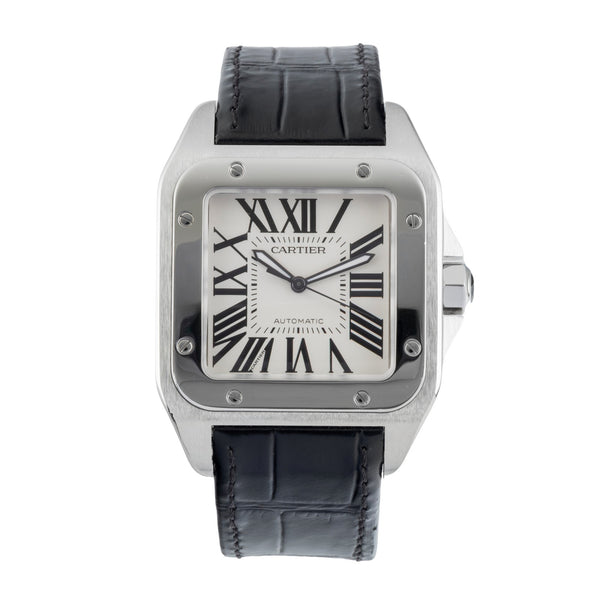 Cartier Santos 100 XL Stahl  Automatik Herrenuhr Ref. 2656 Klassiker  [2601532]