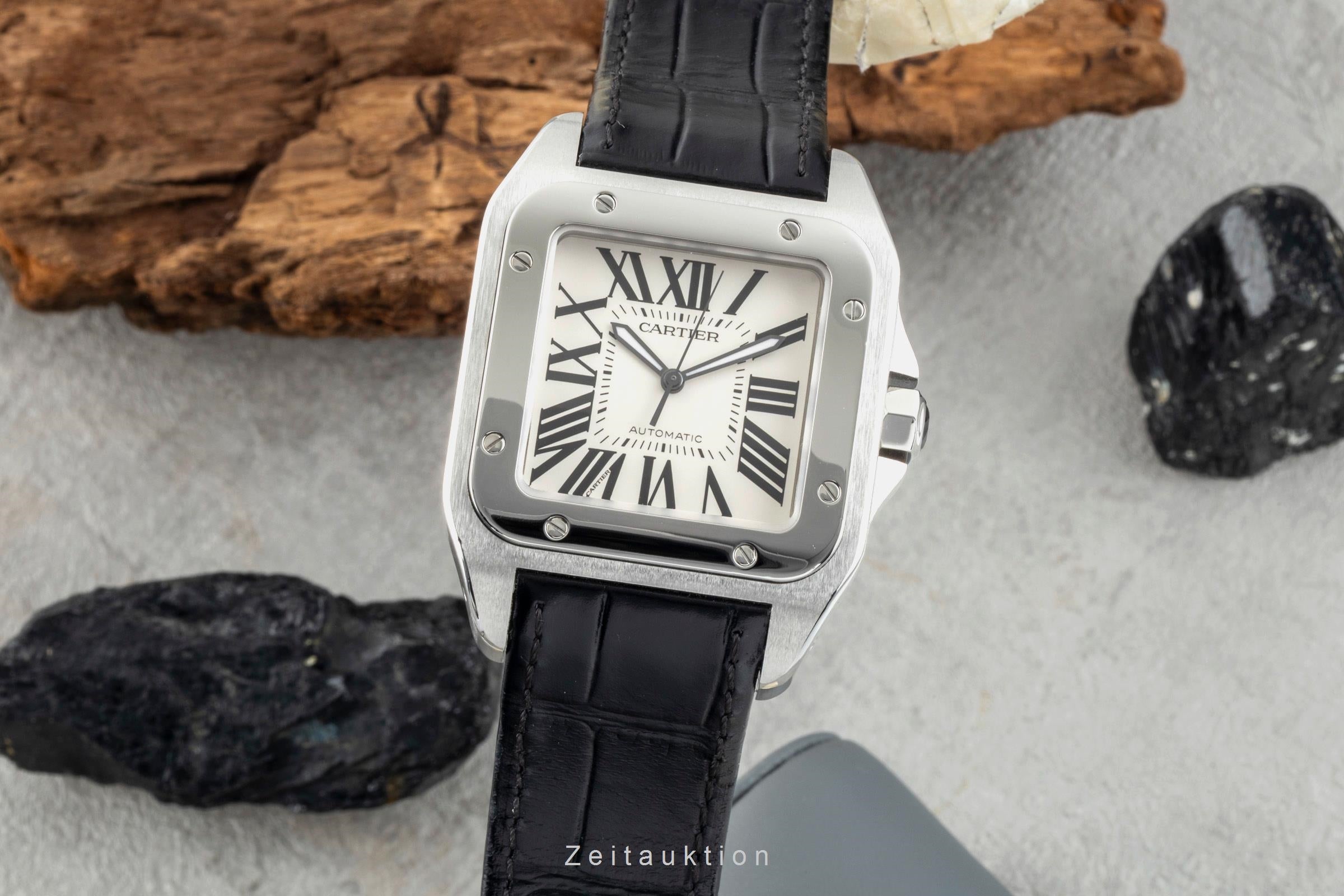 Cartier Santos 100 XL Stahl  Automatik Herrenuhr Ref. 2656 Klassiker  [2601532]