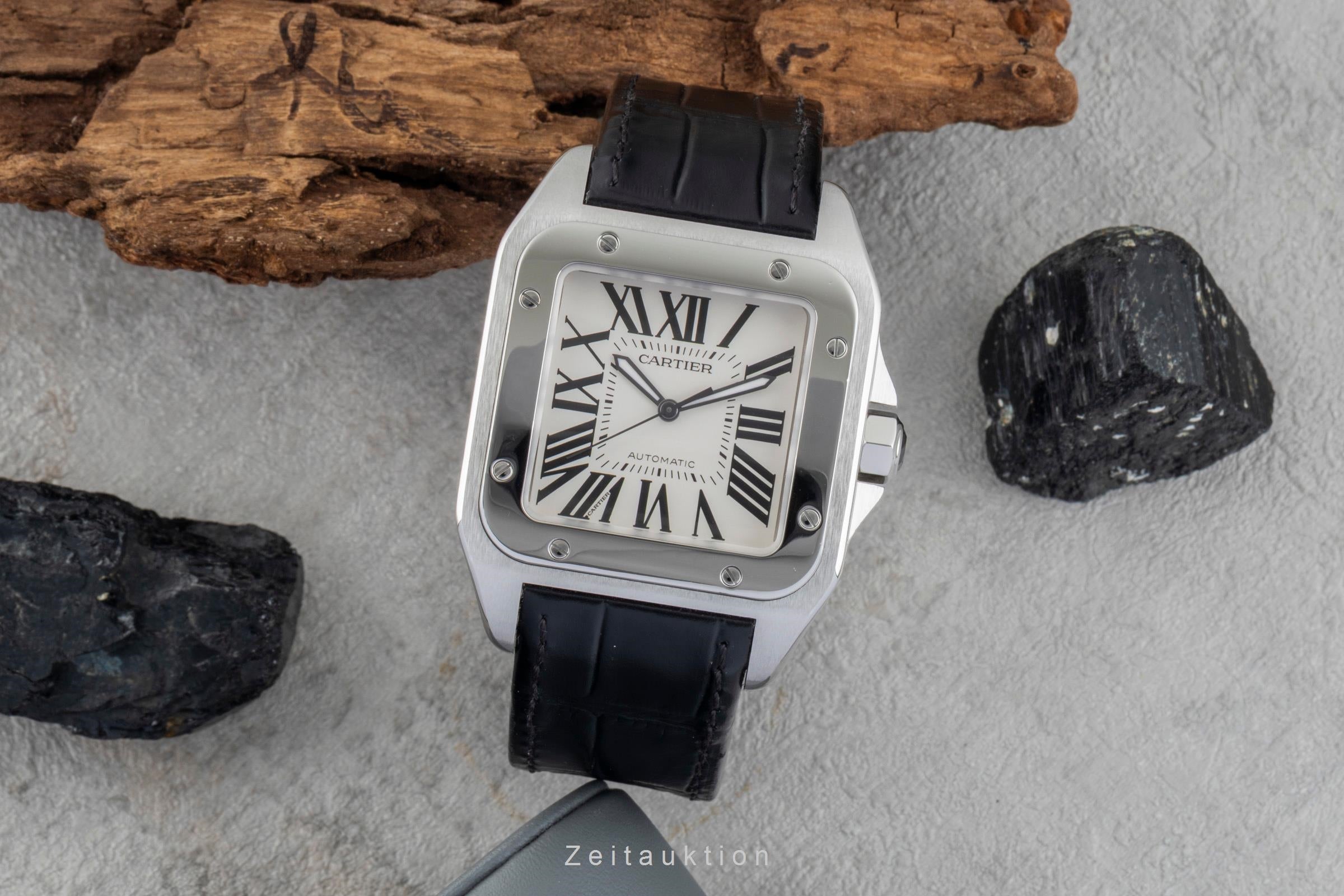 Cartier Santos 100 XL Stahl  Automatik Herrenuhr Ref. 2656 Klassiker  [2601532]
