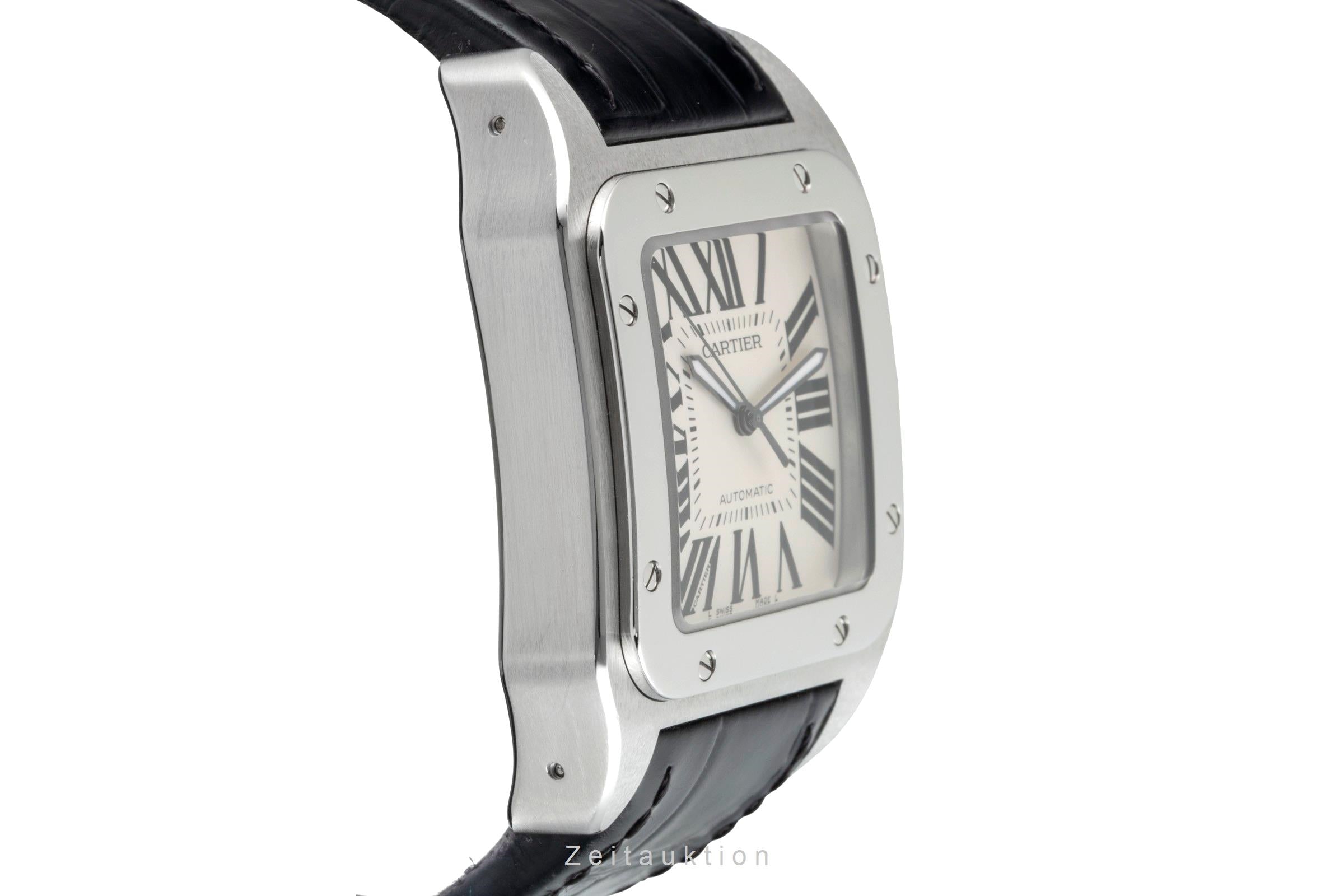 Cartier Santos 100 XL Stahl  Automatik Herrenuhr Ref. 2656 Klassiker  [2601532]