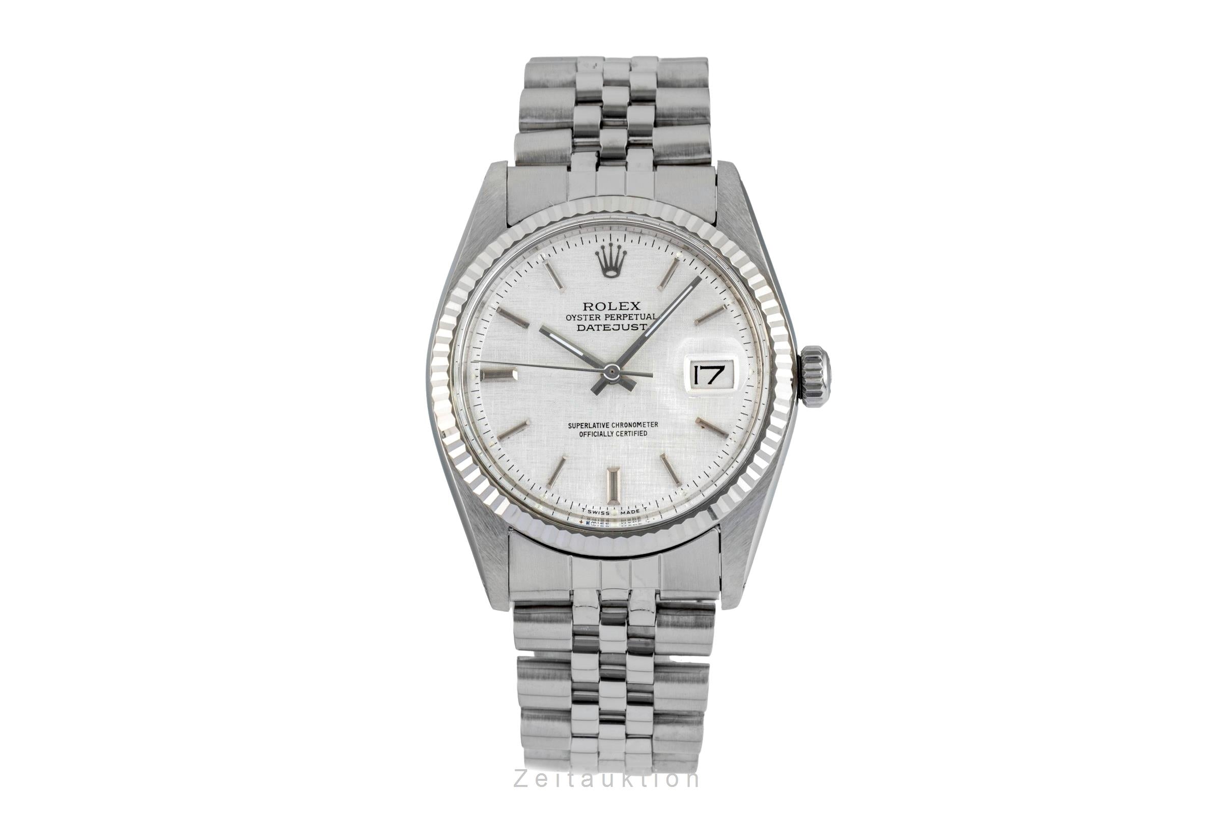 Rolex Datejust acero / oro blanco automático reloj para caballeros 1601 Vintage  [2601533]