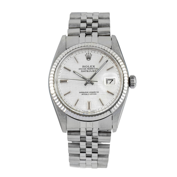 Rolex Datejust acero / oro blanco automático reloj para caballeros 1601 Vintage  [2601533]