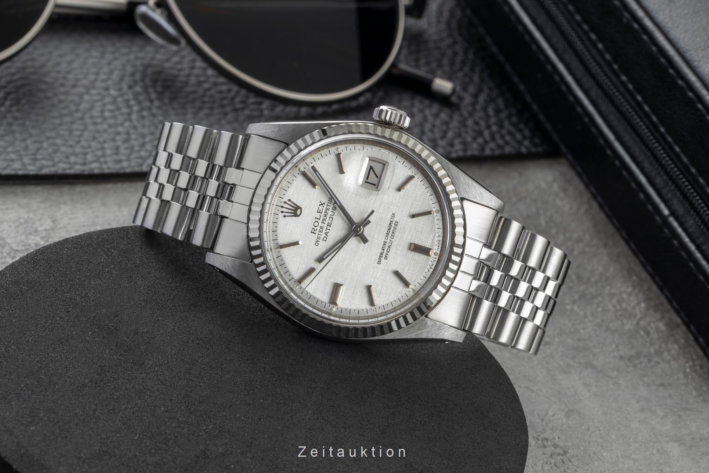 Rolex Datejust acero / oro blanco automático reloj para caballeros 1601 Vintage  [2601533]