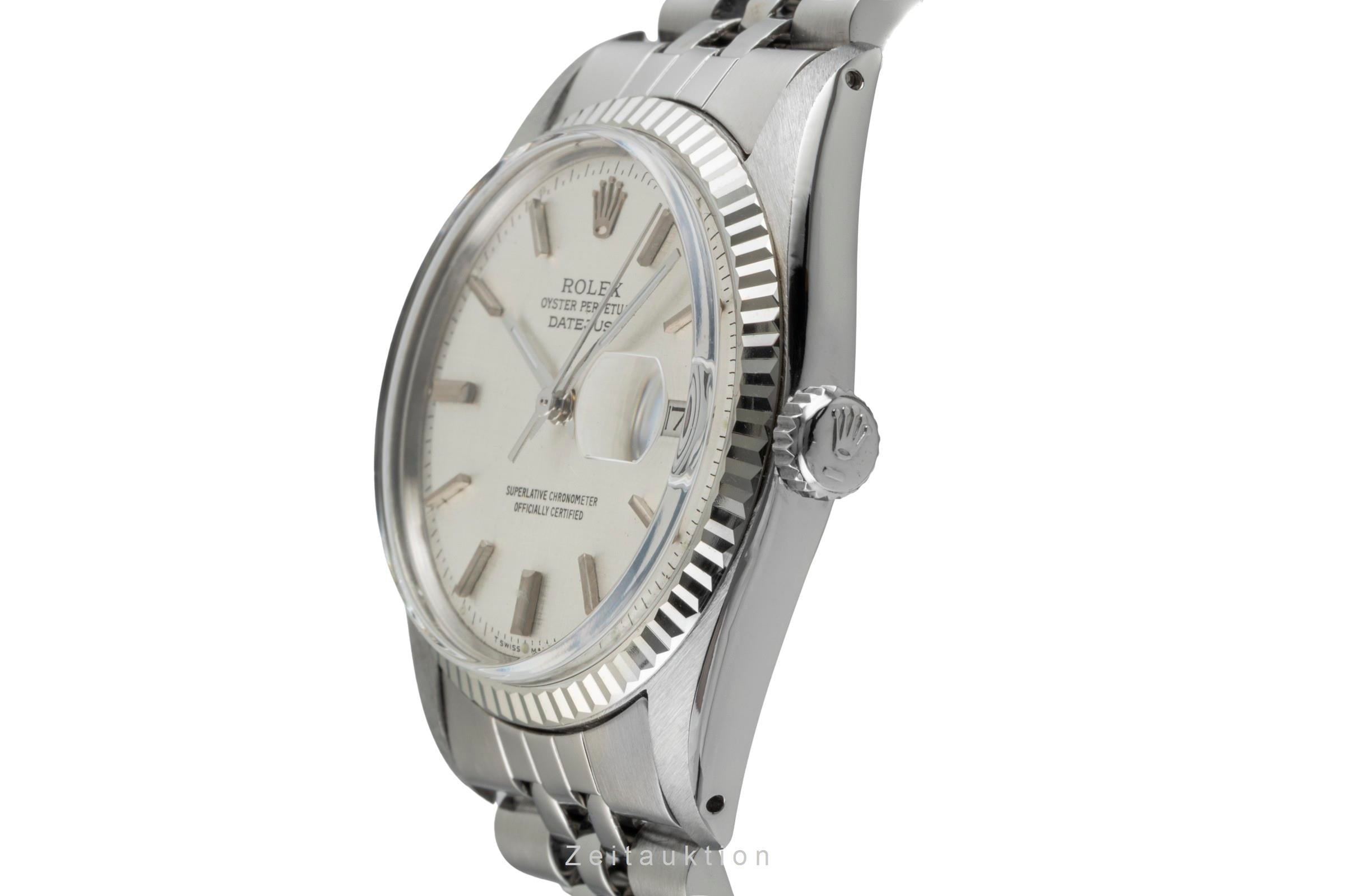 Rolex Datejust acero / oro blanco automático reloj para caballeros 1601 Vintage  [2601533]