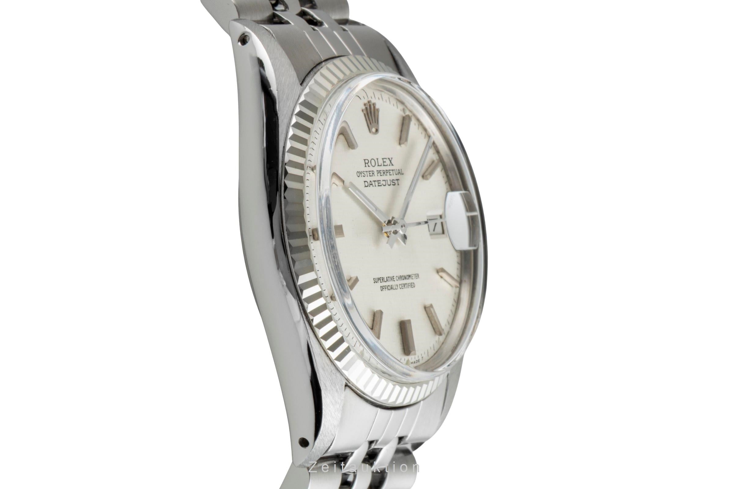 Rolex Datejust acero / oro blanco automático reloj para caballeros 1601 Vintage  [2601533]