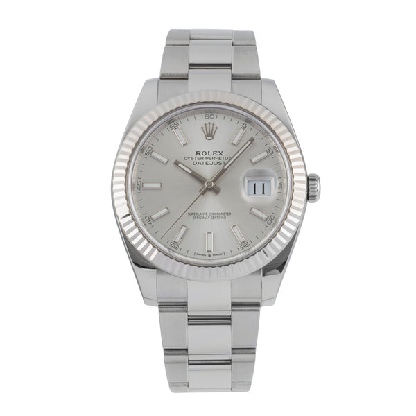 Rolex Datejust steel / white gold automatic men's watch 126334  [2601534]