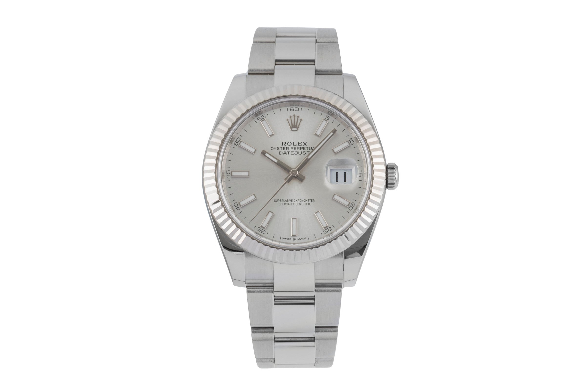 Rolex Datejust steel / white gold automatic men's watch 126334  [2601534]