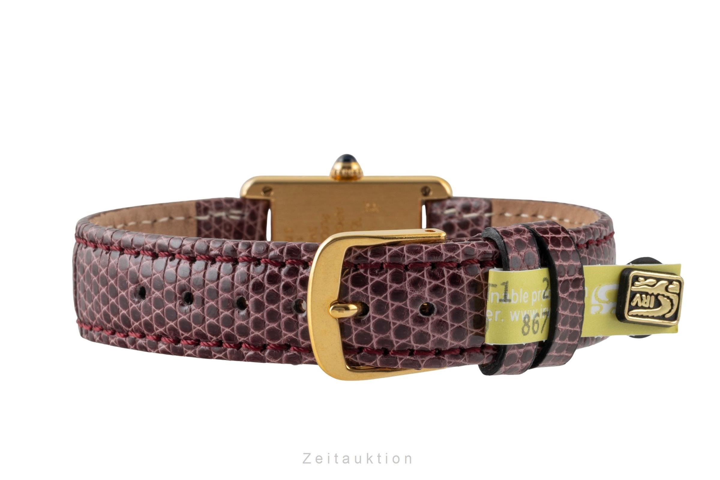 Cartier must Tank SM Vermeil "Trinity Dial" 925 Silber Damenuhr Ref. 5057001 [2601538]