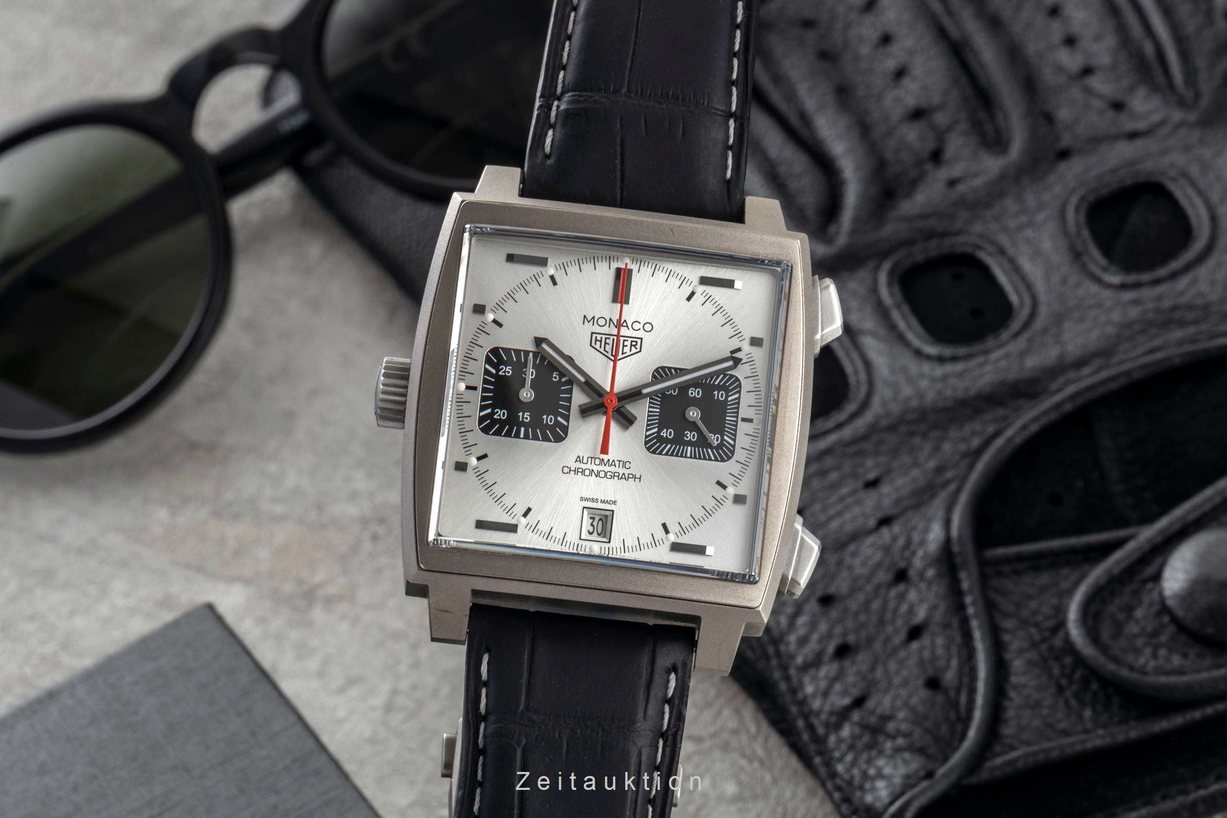 Tag Heuer Monaco chronographe titane  automatique montre pour hommes CAW218B.FC6496 Limited  [2601540]