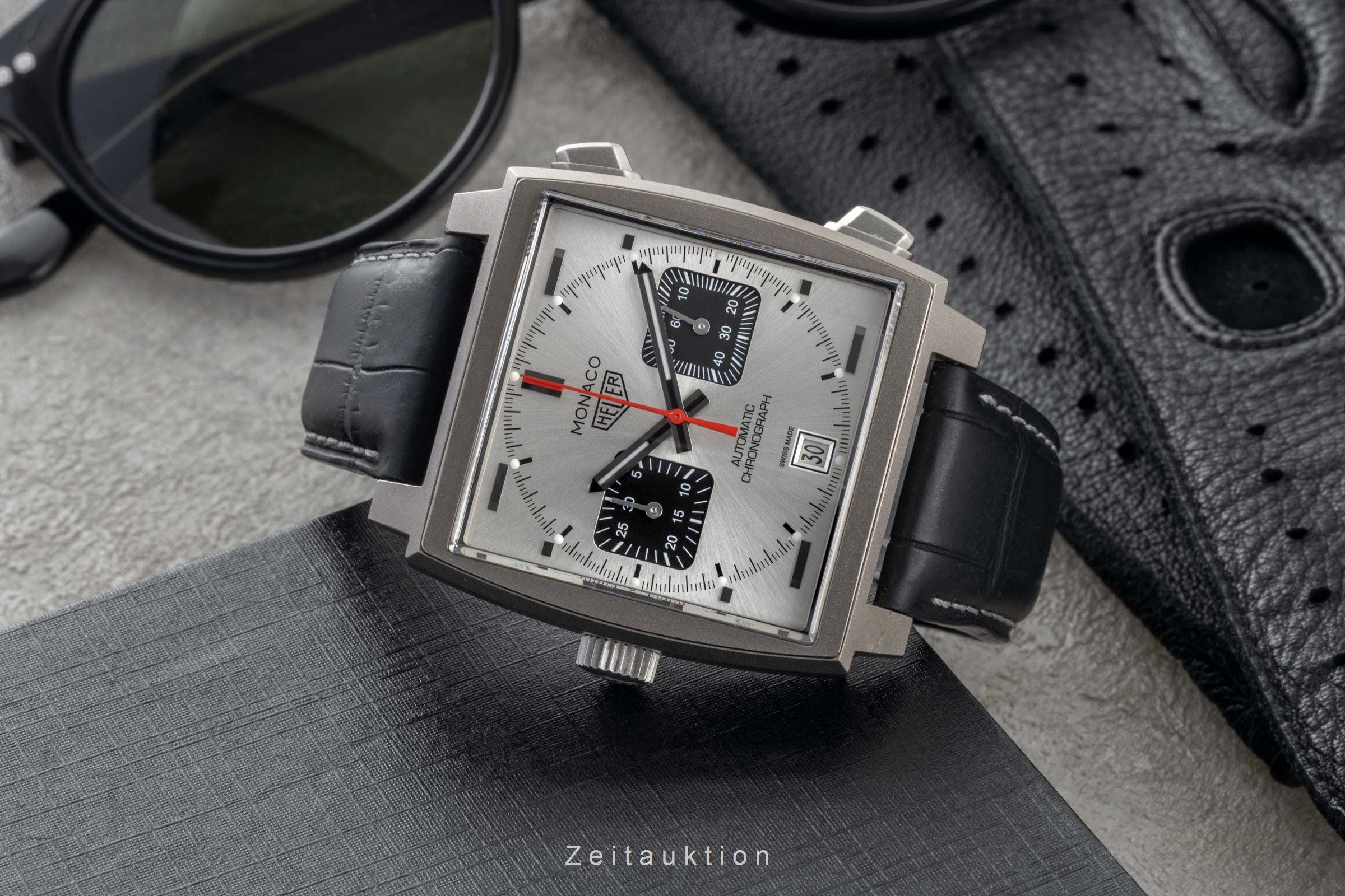 Tag Heuer Monaco chronographe titane  automatique montre pour hommes CAW218B.FC6496 Limited  [2601540]