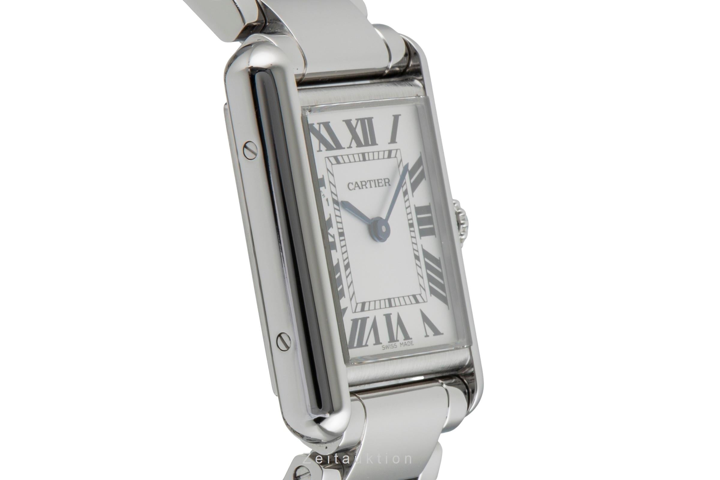 Cartier Tank acciaio quarzo orologio da donna WSTA0051  [2601543]