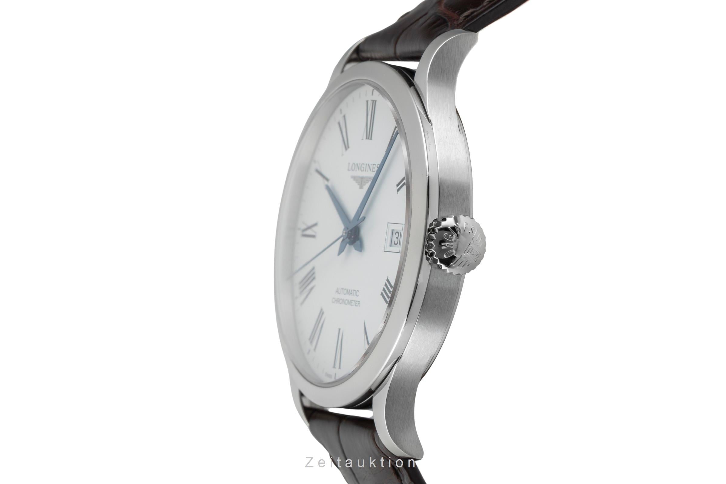 Longines Record acero automático reloj para caballeros L2.821.4.11.2 LP: 2400EUR  [2601544]