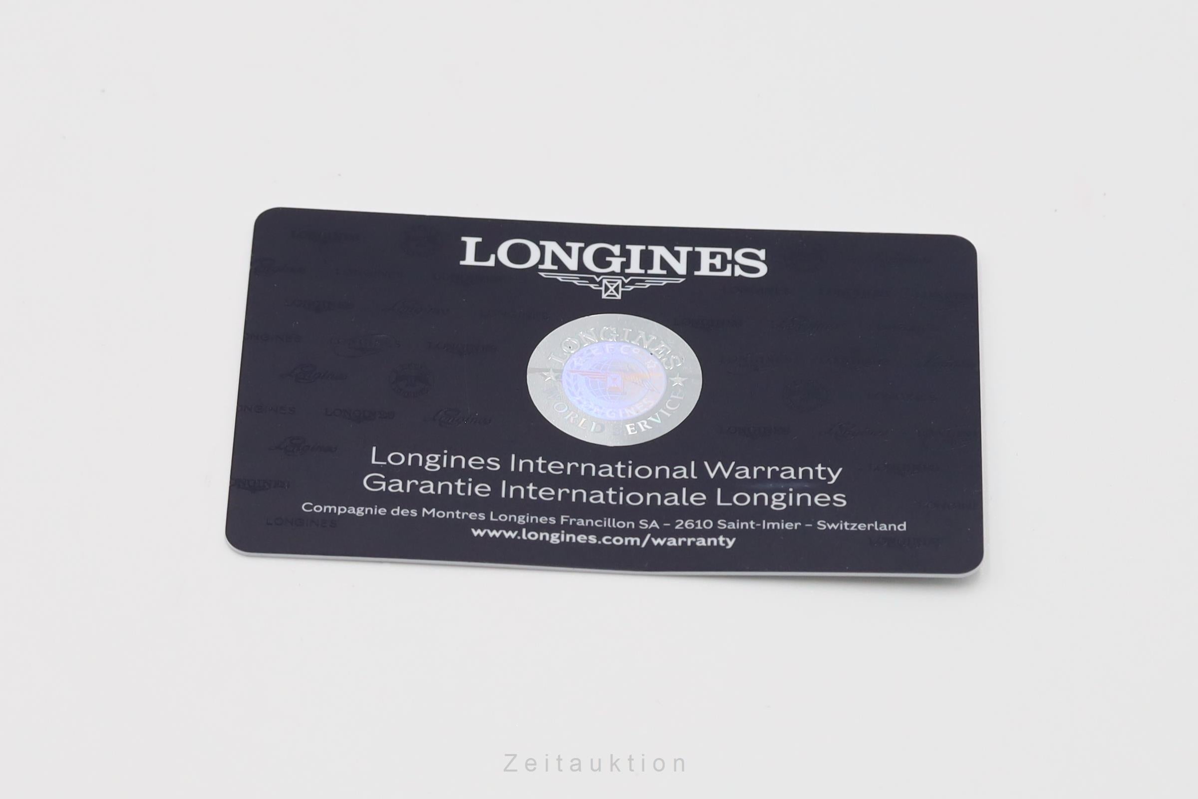 Longines Record acero automático reloj para caballeros L2.821.4.11.2 LP: 2400EUR  [2601544]