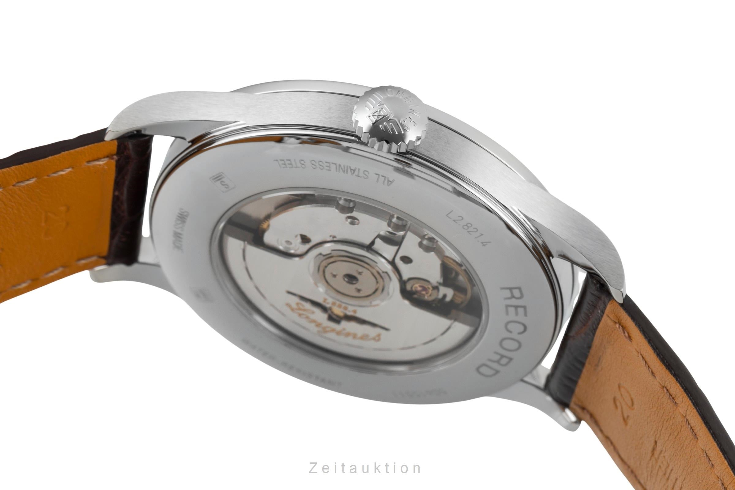 Longines Record acero automático reloj para caballeros L2.821.4.11.2 LP: 2400EUR  [2601544]