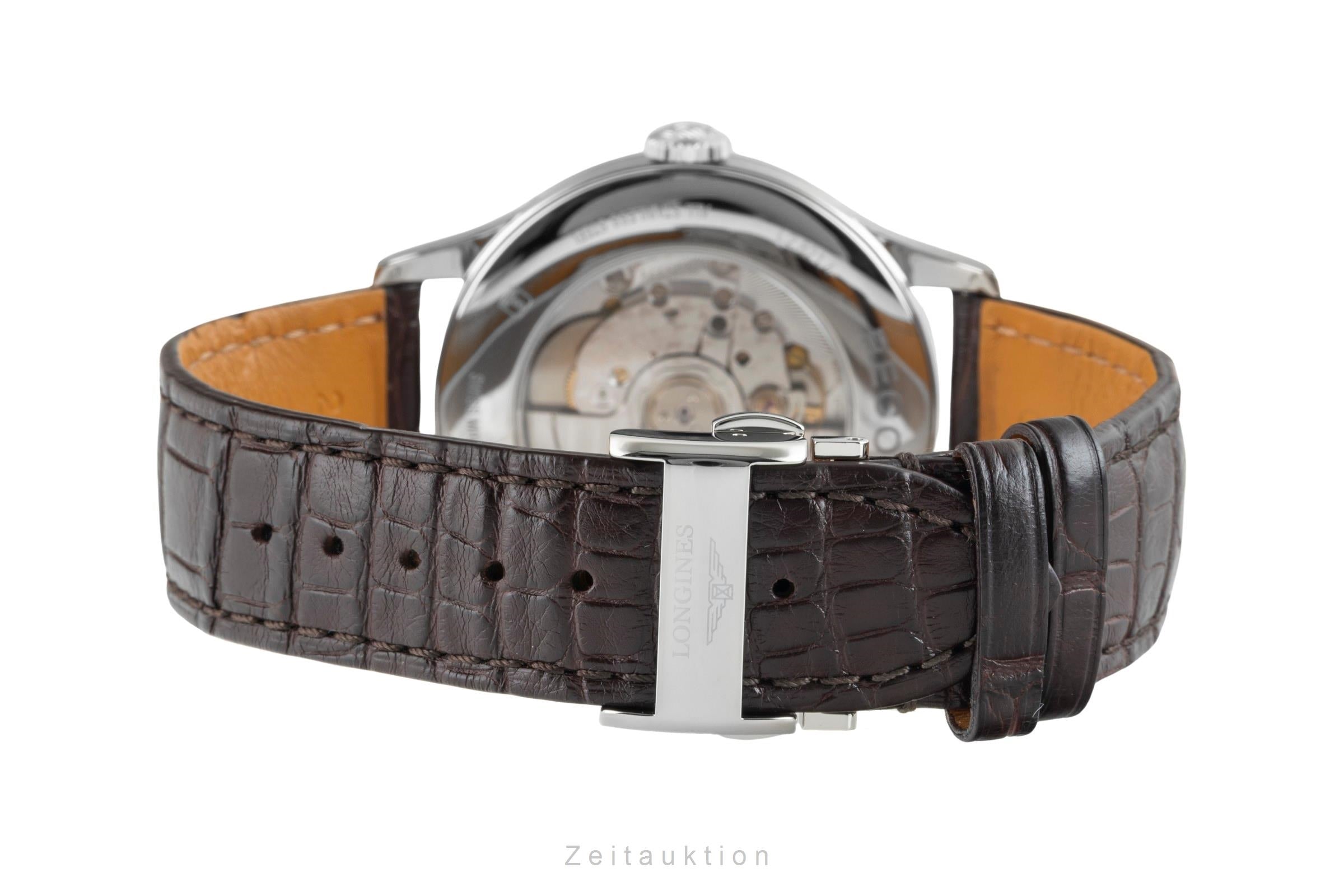 Longines Record acero automático reloj para caballeros L2.821.4.11.2 LP: 2400EUR  [2601544]