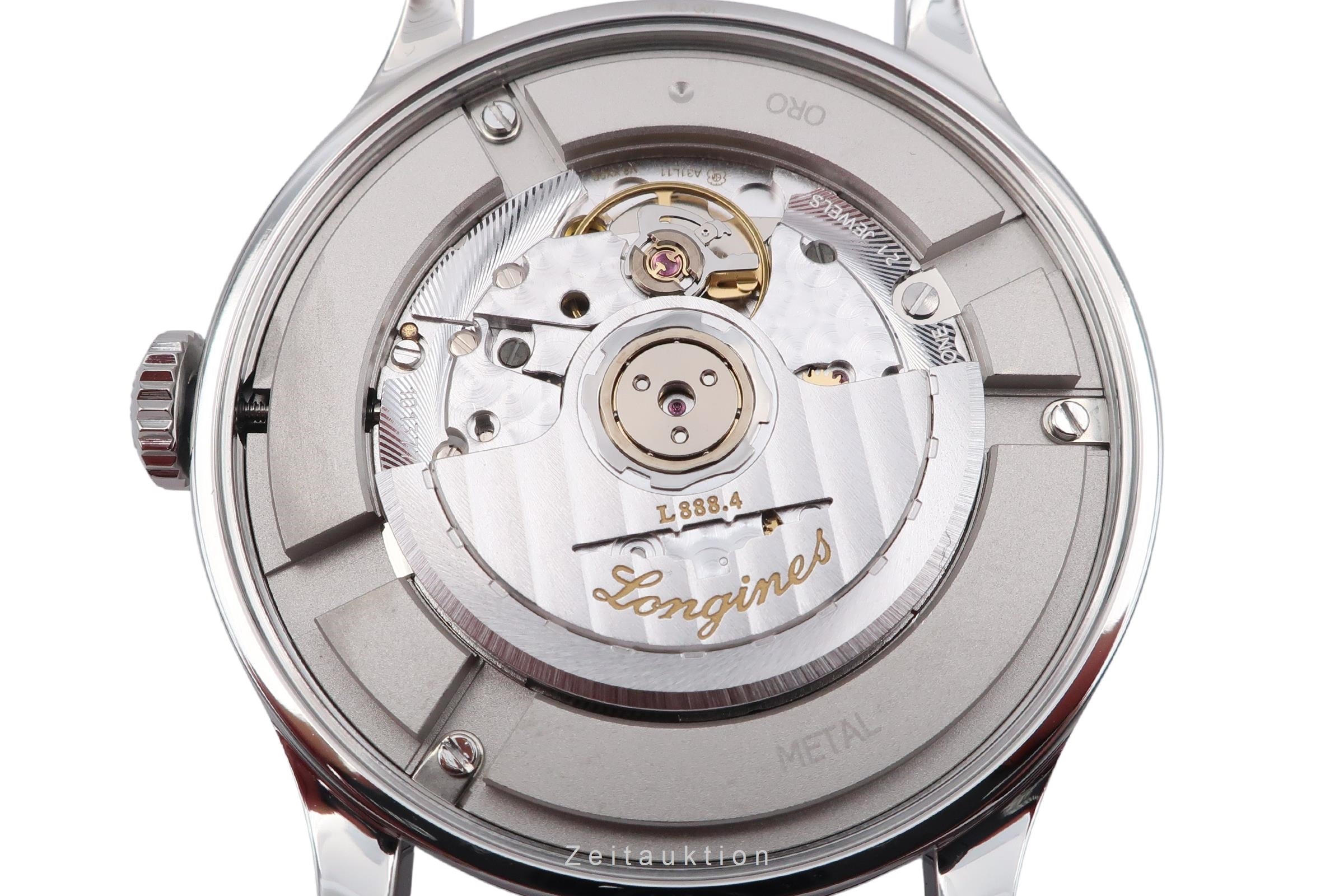 Longines Record acero automático reloj para caballeros L2.821.4.11.2 LP: 2400EUR  [2601544]