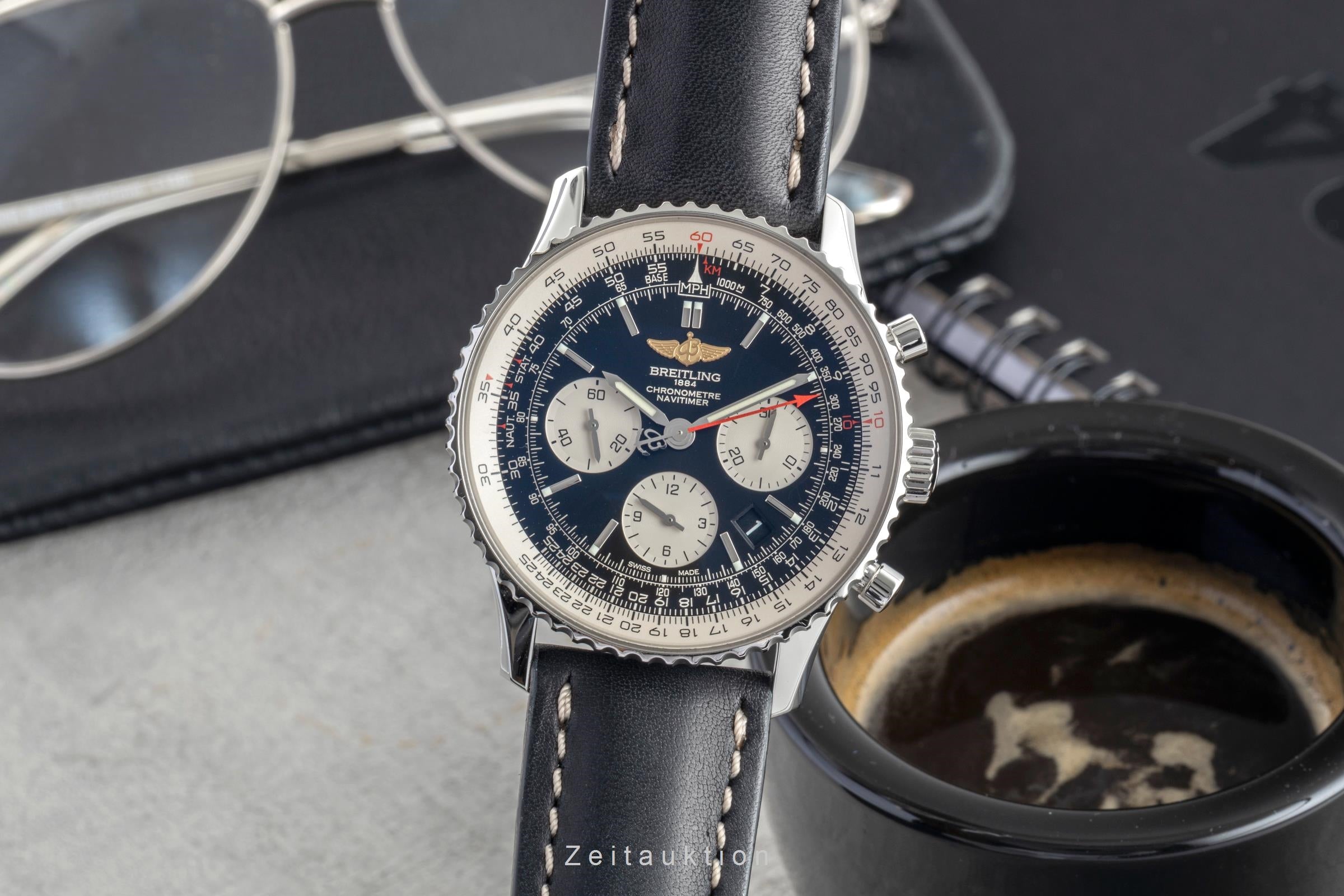 Breitling Navitimer 01 Automatik Edelstahl Chronograph Ref. AB0120 Klassiker [2601545]