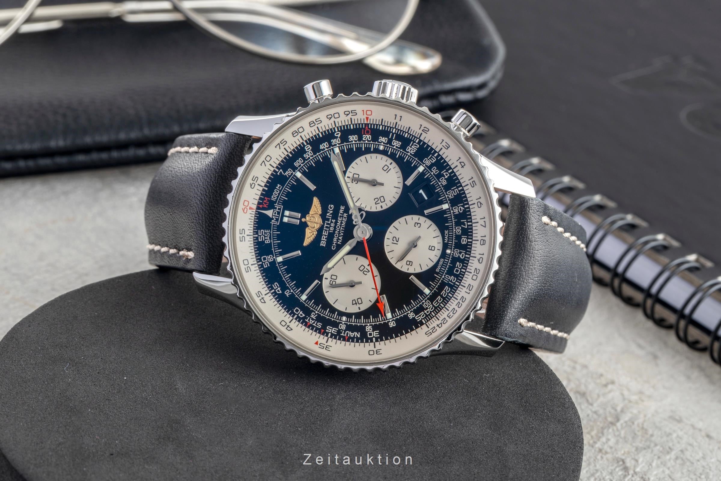 Breitling Navitimer 01 cronografo acciaio automatismo orologio da uomo AB0120  [2601545]