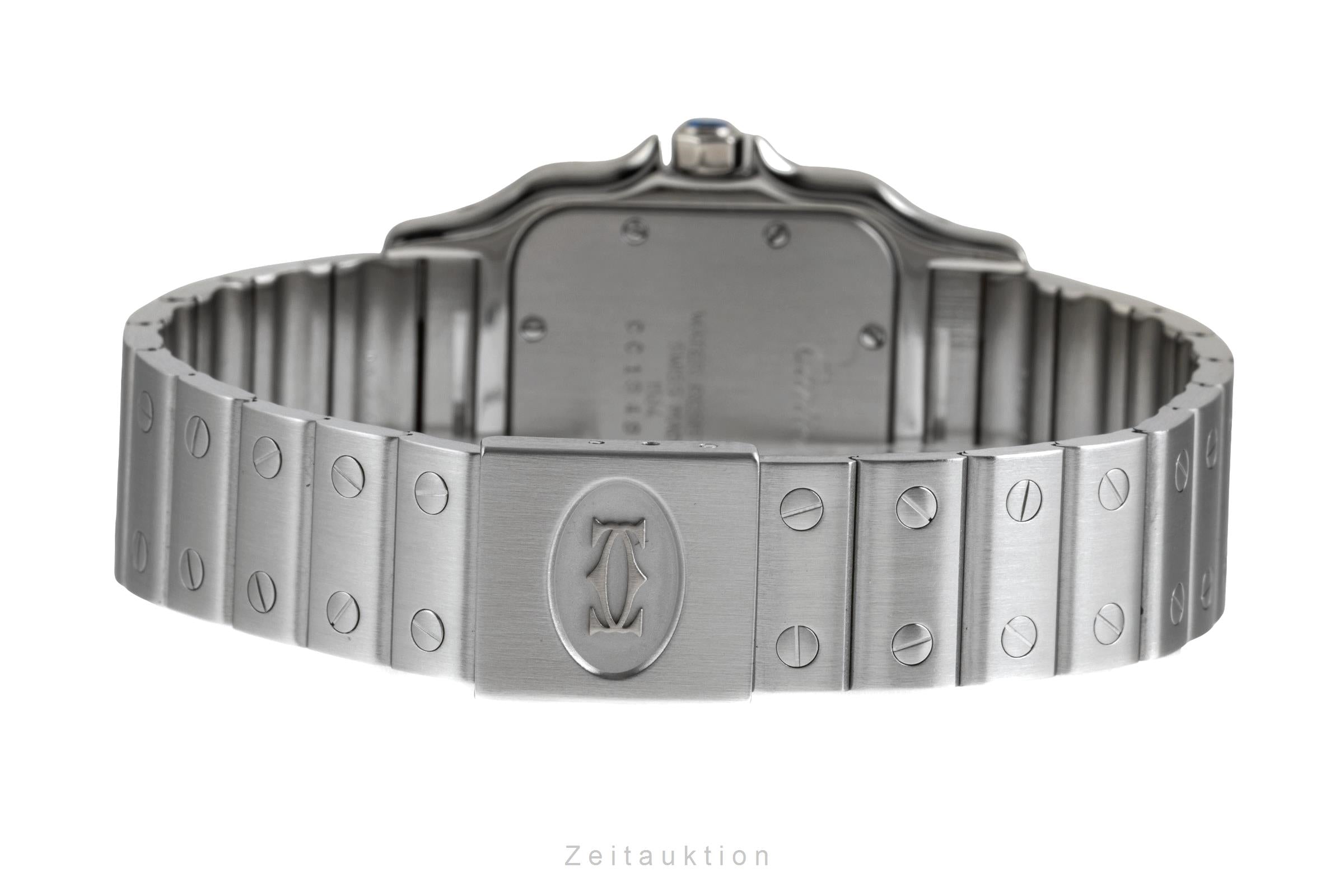 Cartier Santos Edelstahl Silver Dial Quarz Herrenuhr Ref. W20025D6 Klassiker [2601550]